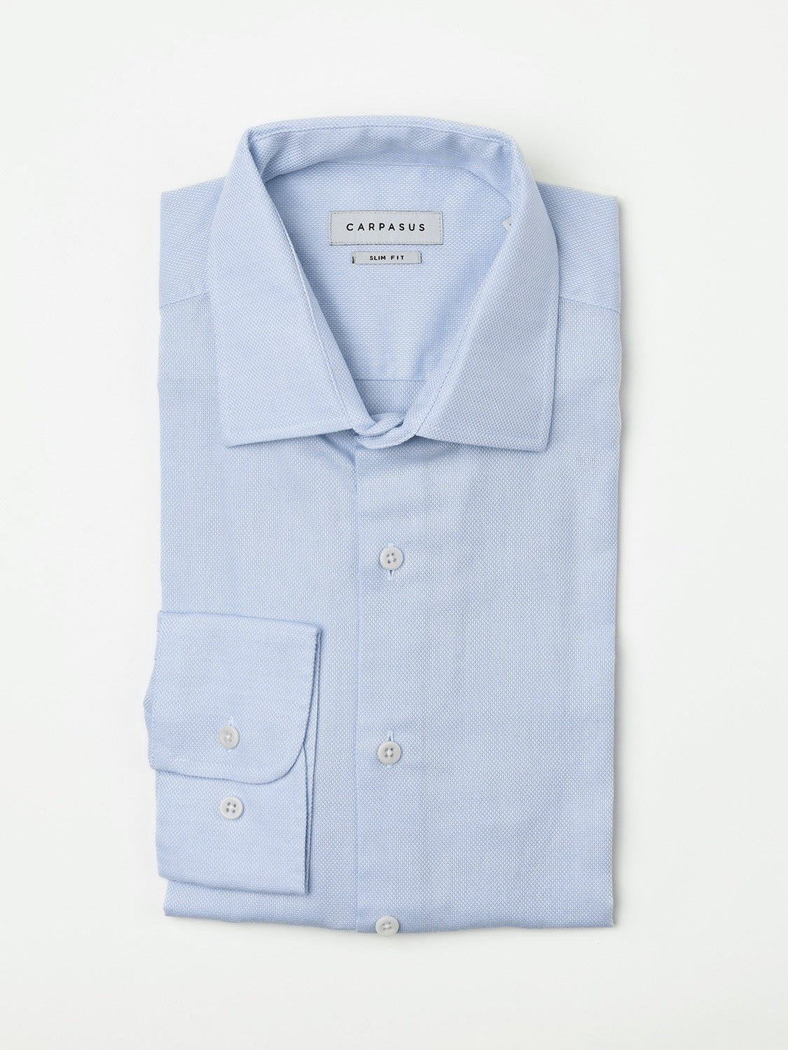 Premium Men's Dress Shirt - Porto Sky Blue Slim Fit Business Casual Shirt | Formal Office Wear & Wedding Attire
