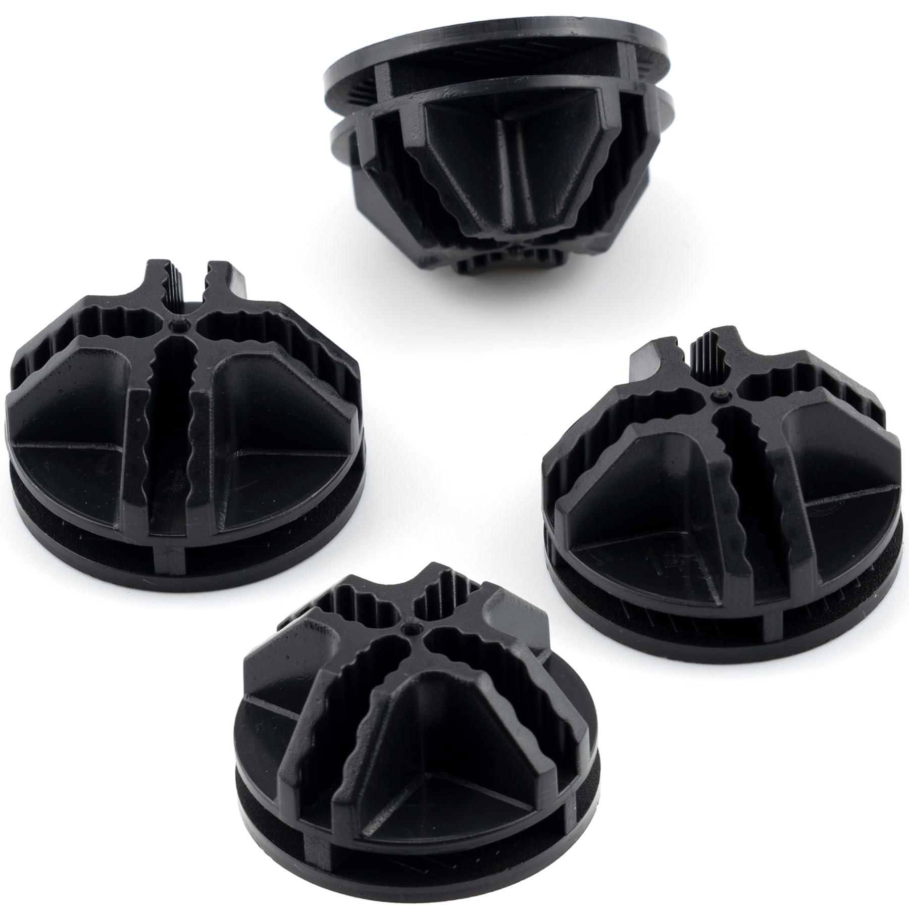 40 Pcs Black Wire Cube Plastic Connectors - Replacement Corners for Modular Closet & Wire Grid Cube Storage Shelving - DIY Closet Organizer, Garage Shelving & Home Storage Solutions