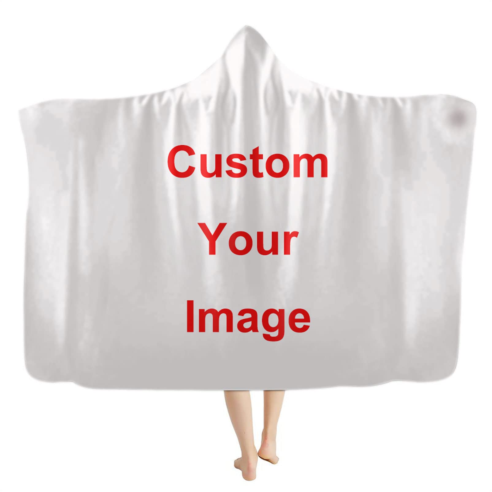 Cozy Wearable Blanket with Hood for Women - Soft Fleece Sofa Throw Blanket for Lounge, Movie Nights & Outdoor Camping