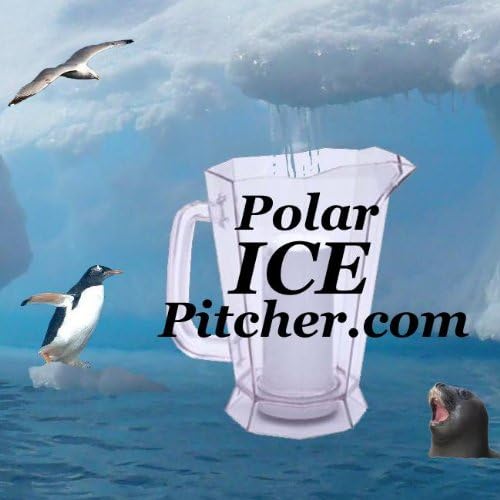 Polar ICE Pitcher with Aluminum Cooling Chamber - Crystal Clear & Brushed Aluminum Design | Perfect for Cocktails, Iced Coffee & Outdoor Entertaining