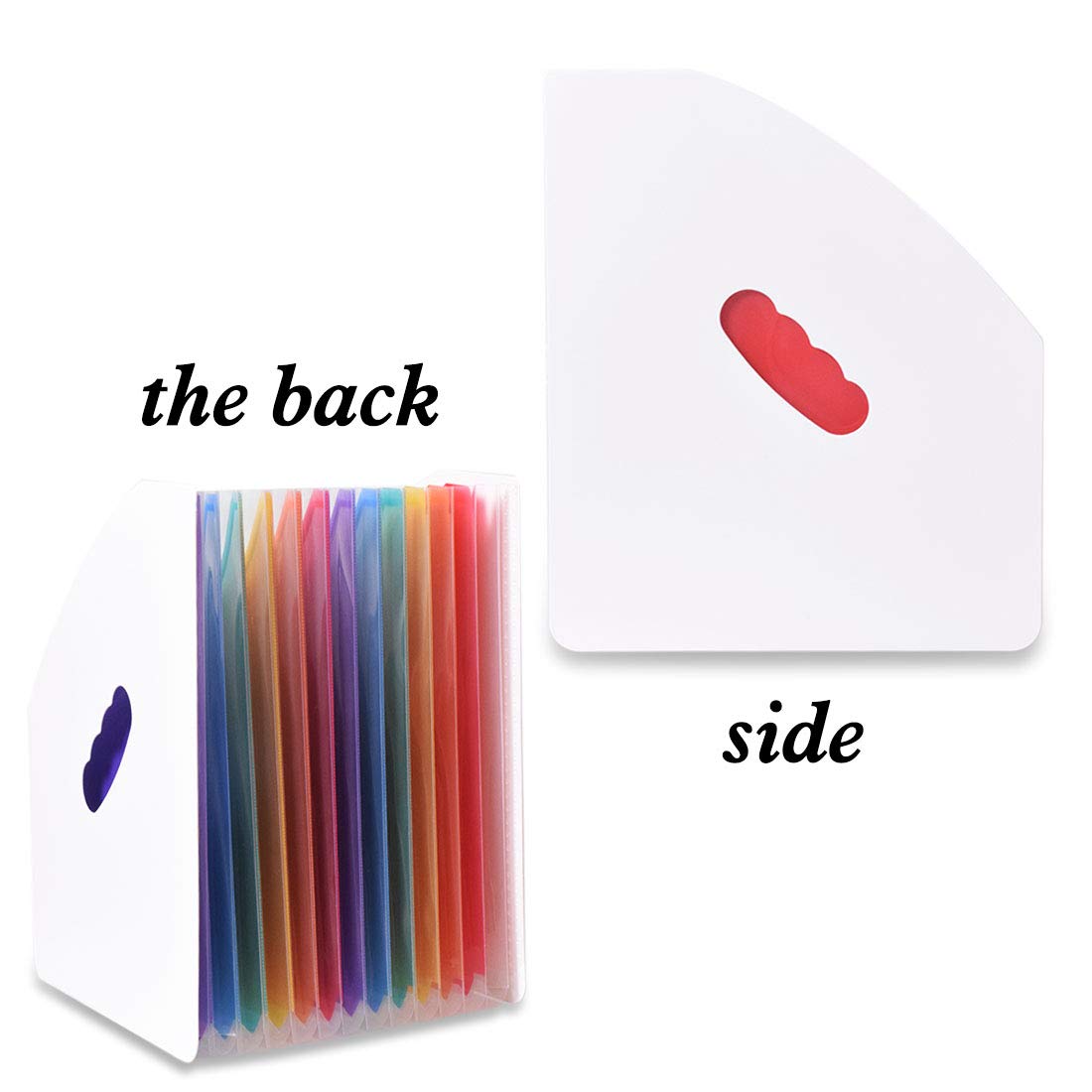 Lemical 2 Pack Desktop Expanding File Holder - 13 Pockets Rainbow File Organizer for Letter Size Documents | Self-Standing Accordion Folder | Perfect for Home Office, School & Desk Organization | Store Magazines, Papers & Office Supplies