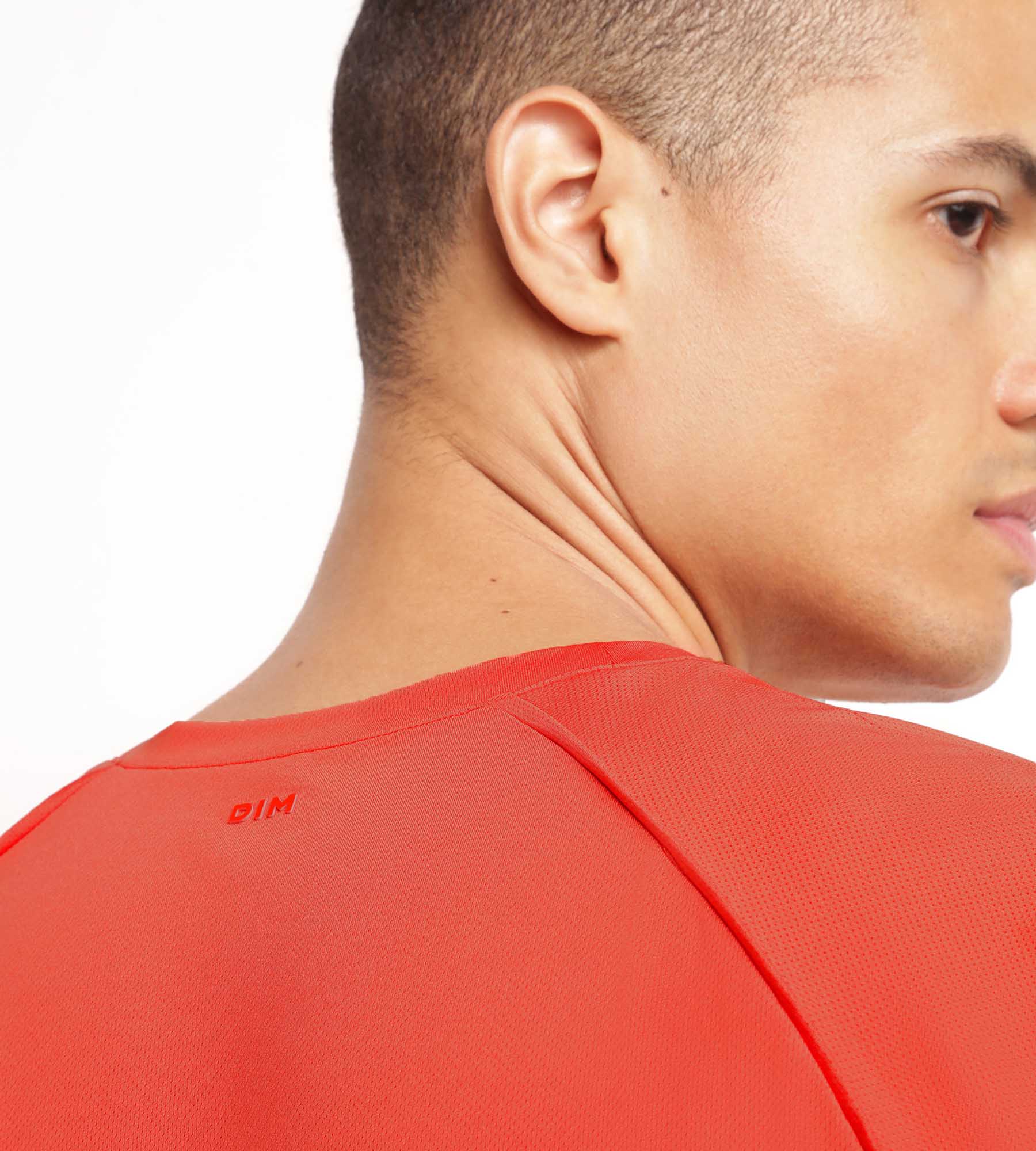 Breathable Red Men's Sport T-Shirt - Lightweight & Moisture-Wicking for Running, Gym & Outdoor Activities | DIM MOVE