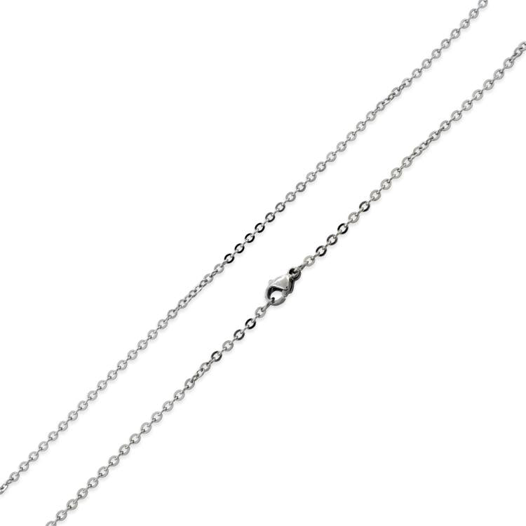 2MM Stainless Steel Flat Rollo Chain Necklace for Women & Men - Durable & Hypoallergenic Jewelry for Everyday Wear, Gifts & Special Occasions