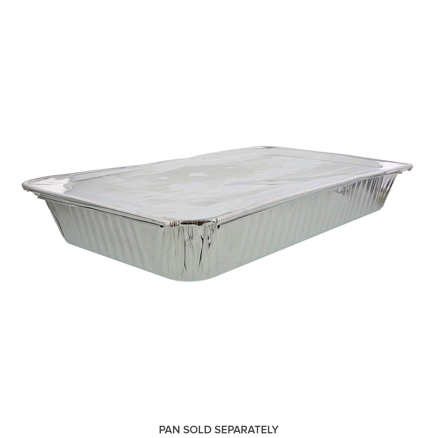 Royal Disposable Aluminum Foil Lids for Full Size Pans - 50 Pack | Heavy-Duty, Leak-Proof & Oven-Safe | Perfect for Catering, Baking & Food Storage