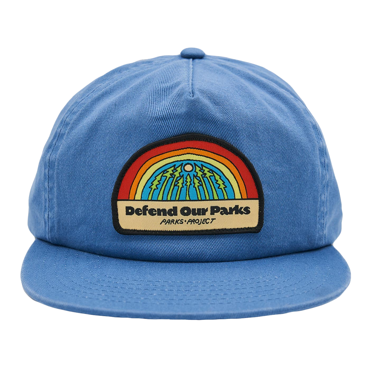 Defend Our Parklands Rainbow Patch Hat - Stylish & Durable Embroidered Cap for Outdoor Adventures, Hiking & Casual Wear