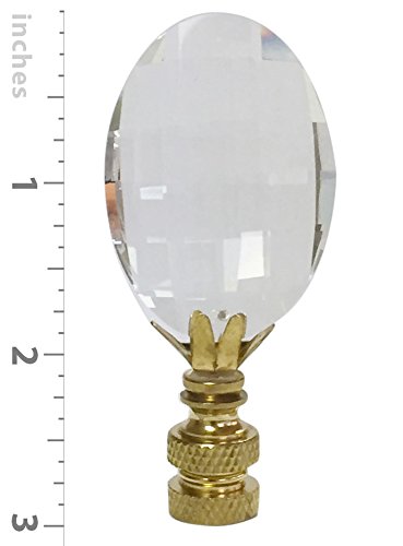 Royal Designs Pendalogue Oval Radiance Cut Clear K9 Crystal 1.5