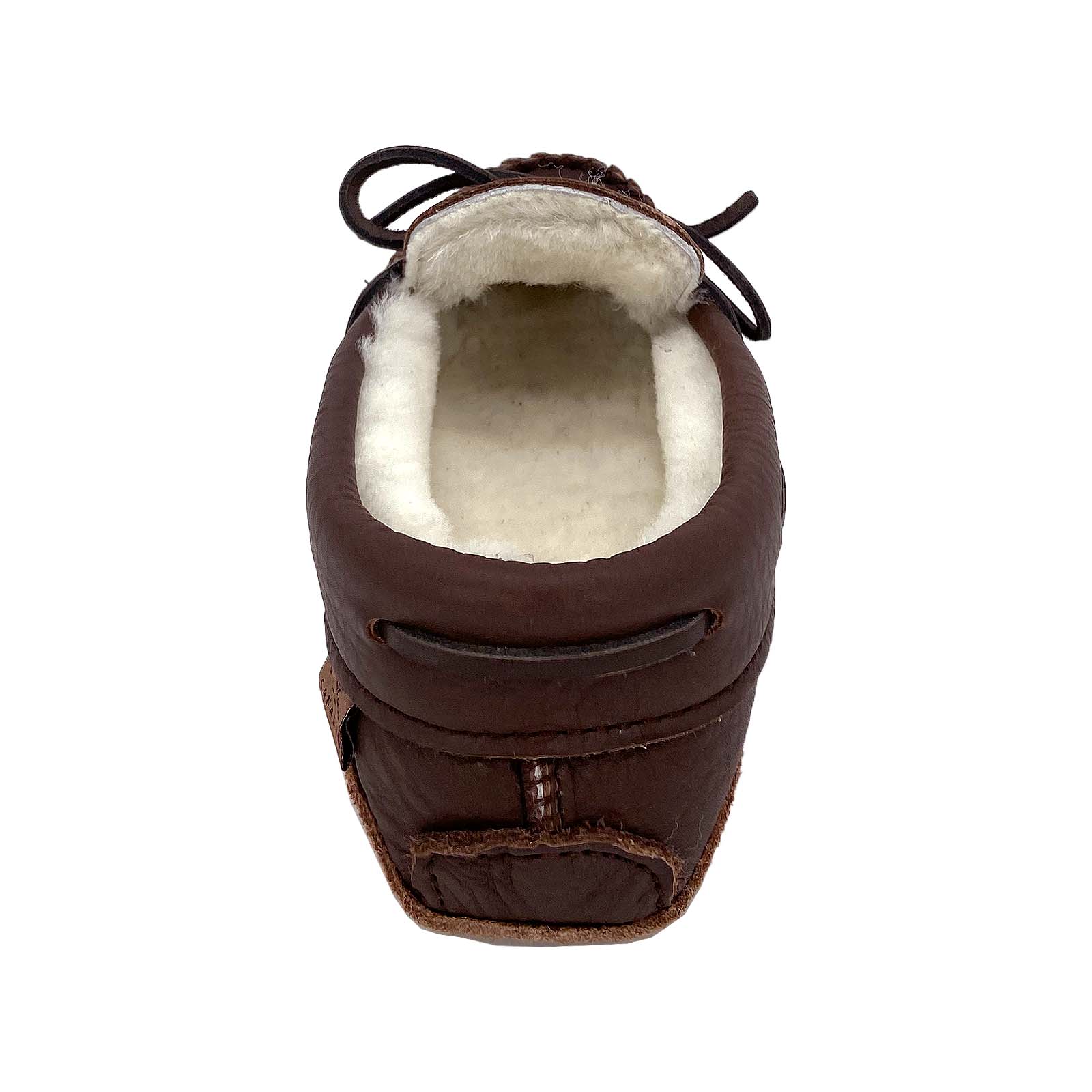 Women's Dark Brown Sheepskin Lined Moccasins - Soft & Warm Winter House Slippers (Size 6 & 9) | Cozy Indoor Shoes for Home, Office & Relaxation
