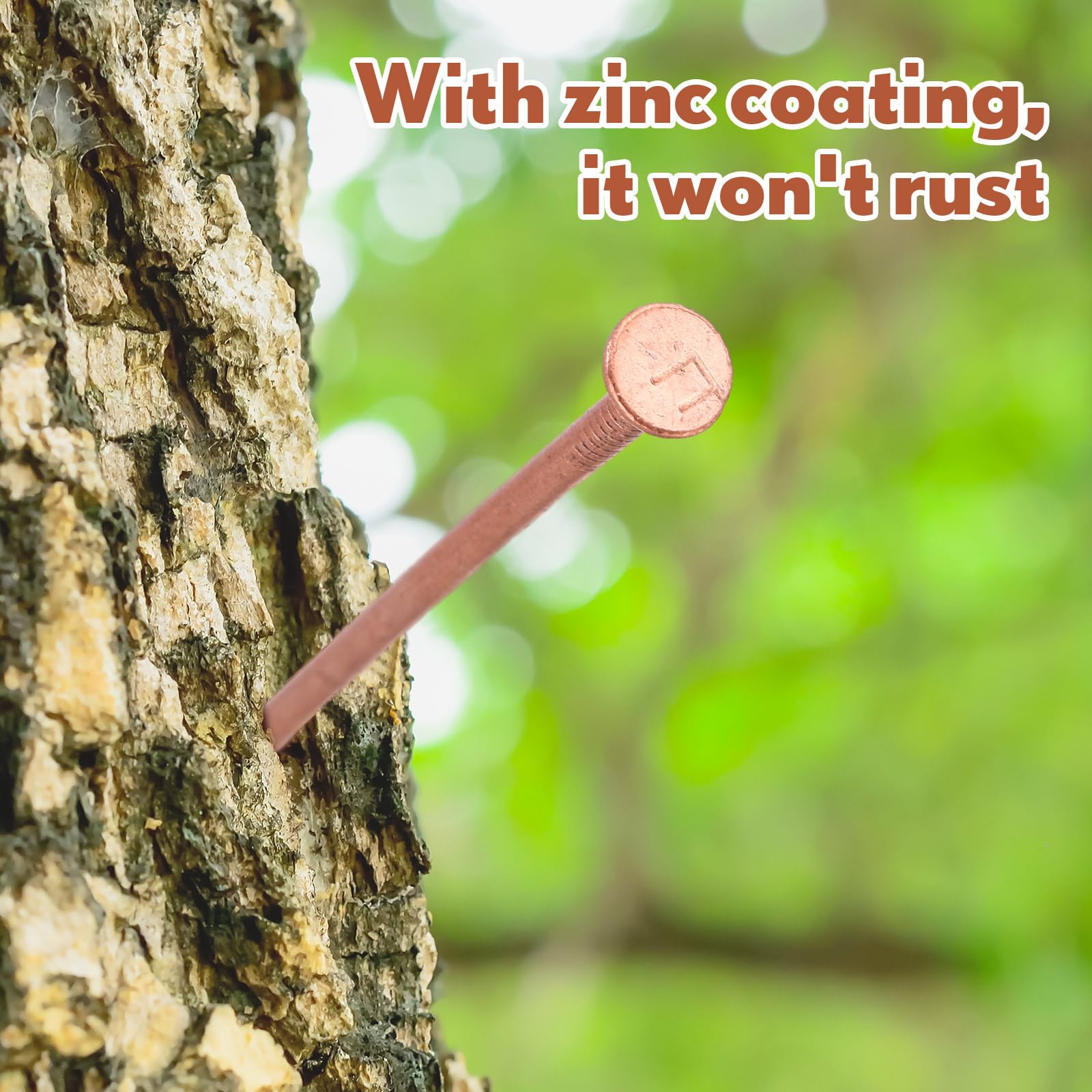 Gisafai 29 Pcs Tree Stump Killer Kit - 24 Copper Nails (4.92 Inch), 2 Steel Nails, 2 Drill Nails & Storage Box - Effective Stump Removal Spikes for Tree Stumps, Landscaping & Yard Maintenance - Perfect for DIY Tree Removal and Garden Care