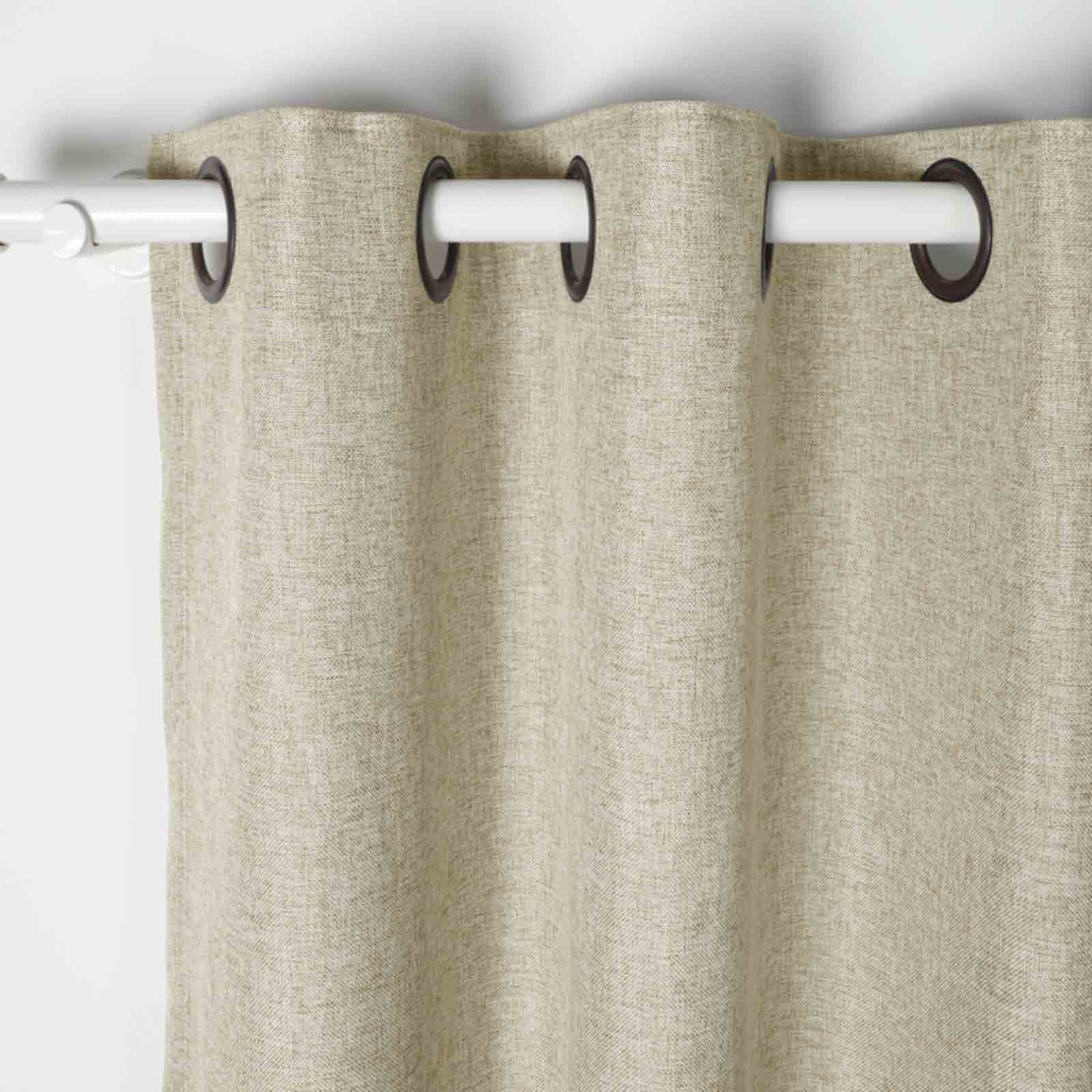 Mayra Faux Linen Blackout Curtains - Thermal Insulated Pleated Drapes for Living Room & Bedroom, Noise Reducing Window Treatments for Home Decor