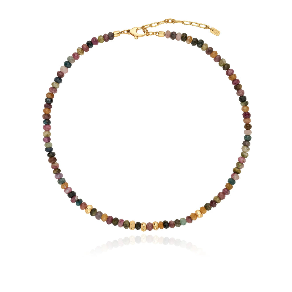 Anna Beck Tourmaline Beaded Necklace - Elegant Handmade Gemstone Jewelry for Women | Perfect for Weddings, Parties & Everyday Wear