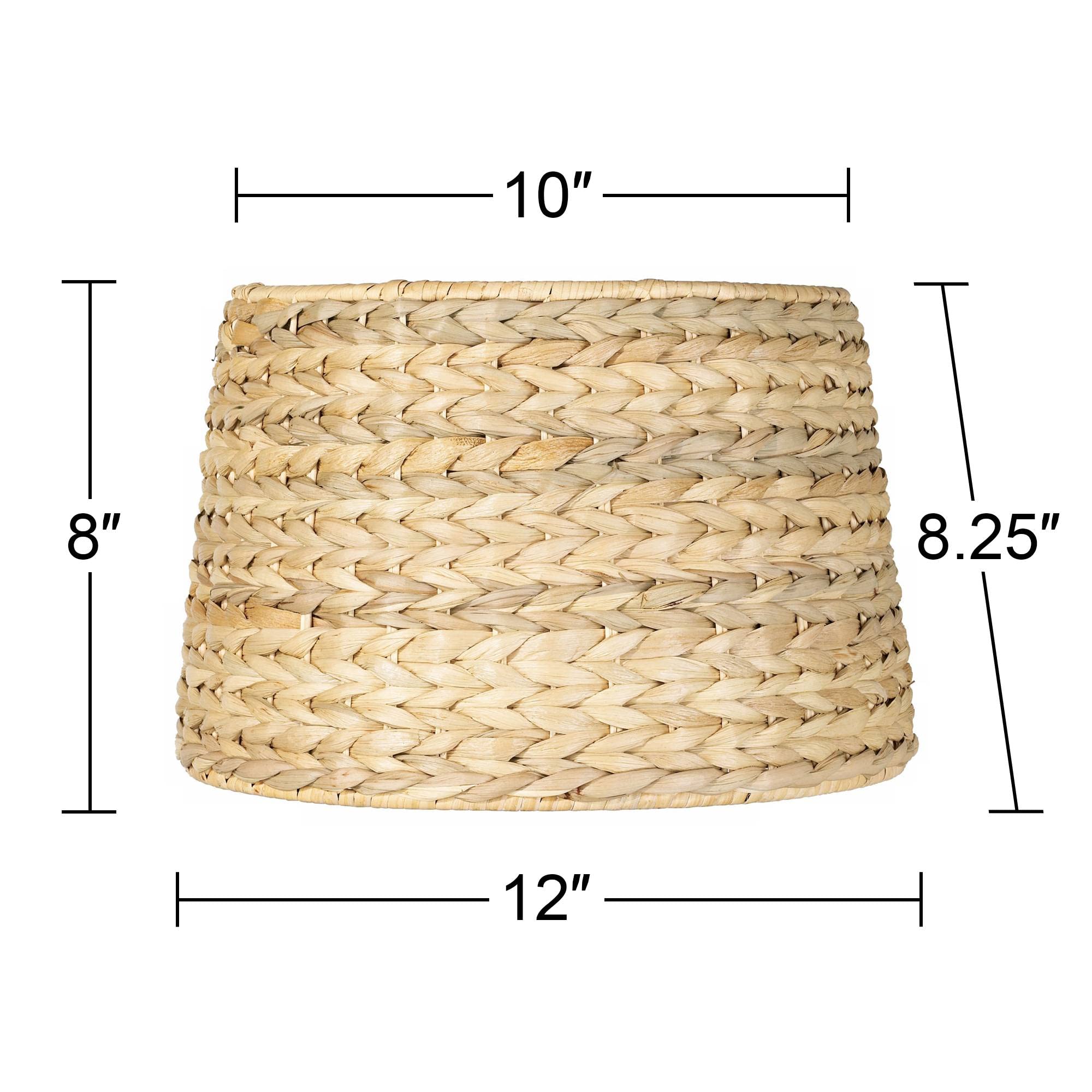 Natural Woven Seagrass Drum Lamp Shade 10