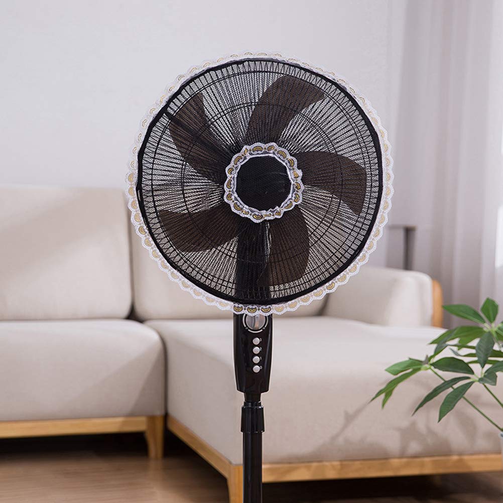 TOPINCN Baby Safety Fan Cover - Finger Protector Mesh Net for Electric Fans, Home & Office Dust Cover - Black - Perfect for Childproofing & Keeping Fans Clean
