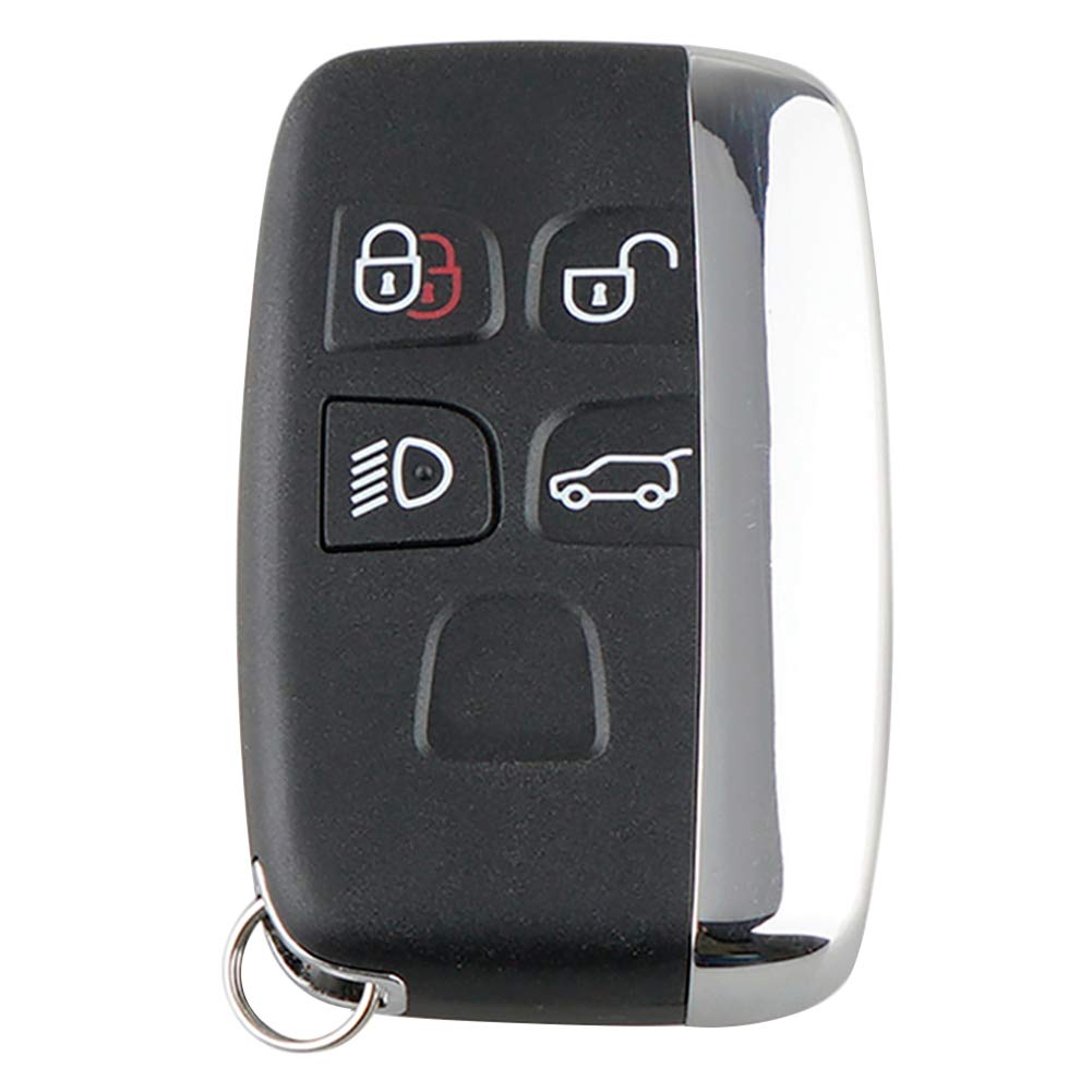 Durable 5-Button Car Key Shell Cover - Fashionable Smart Key Fob Case Replacement for Jaguar & Land Rover | Perfect for Key Protection & Daily Use