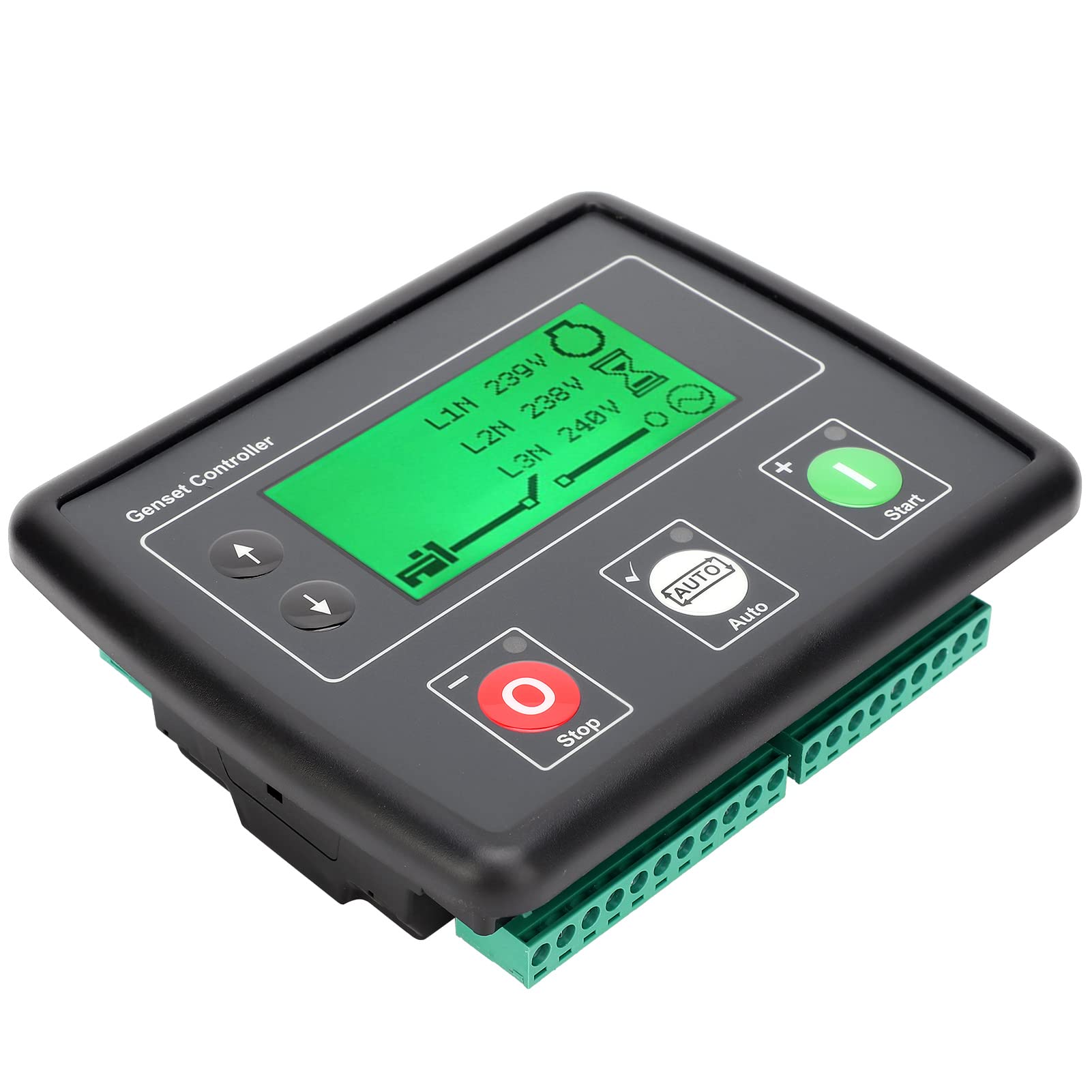 DSE4520 Engine Auto Start Control Module with LCD Display - Battery Backup & Mains Failure Protection for Generators, Power Plants, and Industrial Equipment