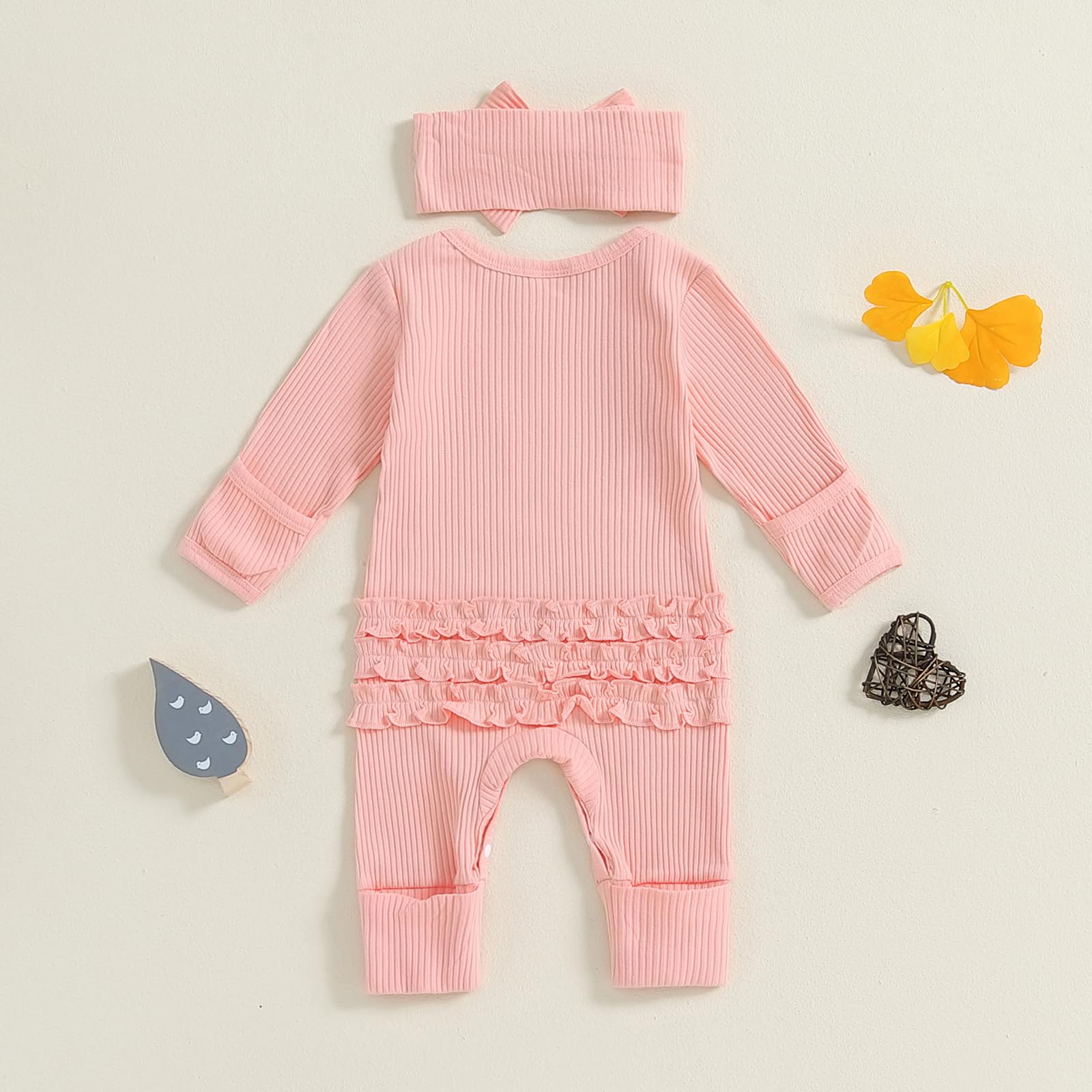 Newborn Baby Girl Clothes - Hello World Outfit Long Sleeve Romper Jumpsuit for Preemie & Little Sister | Perfect for Photography, Coming Home & Special Occasions