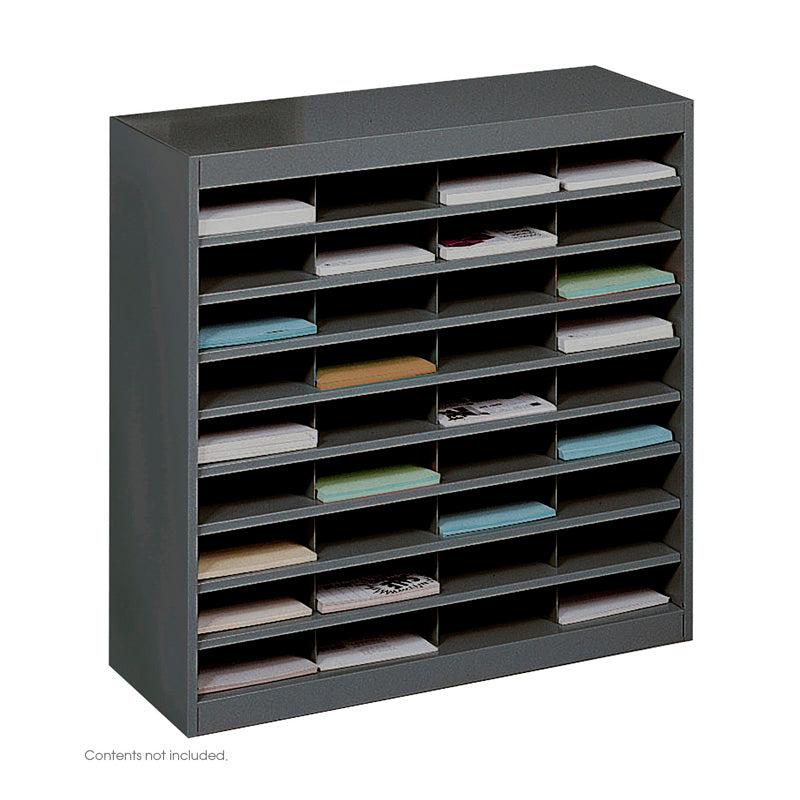 36-Slot Steel Organizer - Heavy Duty Metal Storage Rack for Tools, Nails, Screws & Hardware - Perfect for Garage, Workshop & DIY Projects