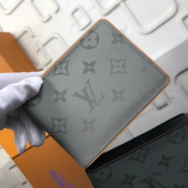 Louis Vuitton Monogram Titanium Multiple Wallet for Men - Fall Winter 2018 Collection - Perfect for Travel, Business & Everyday Use