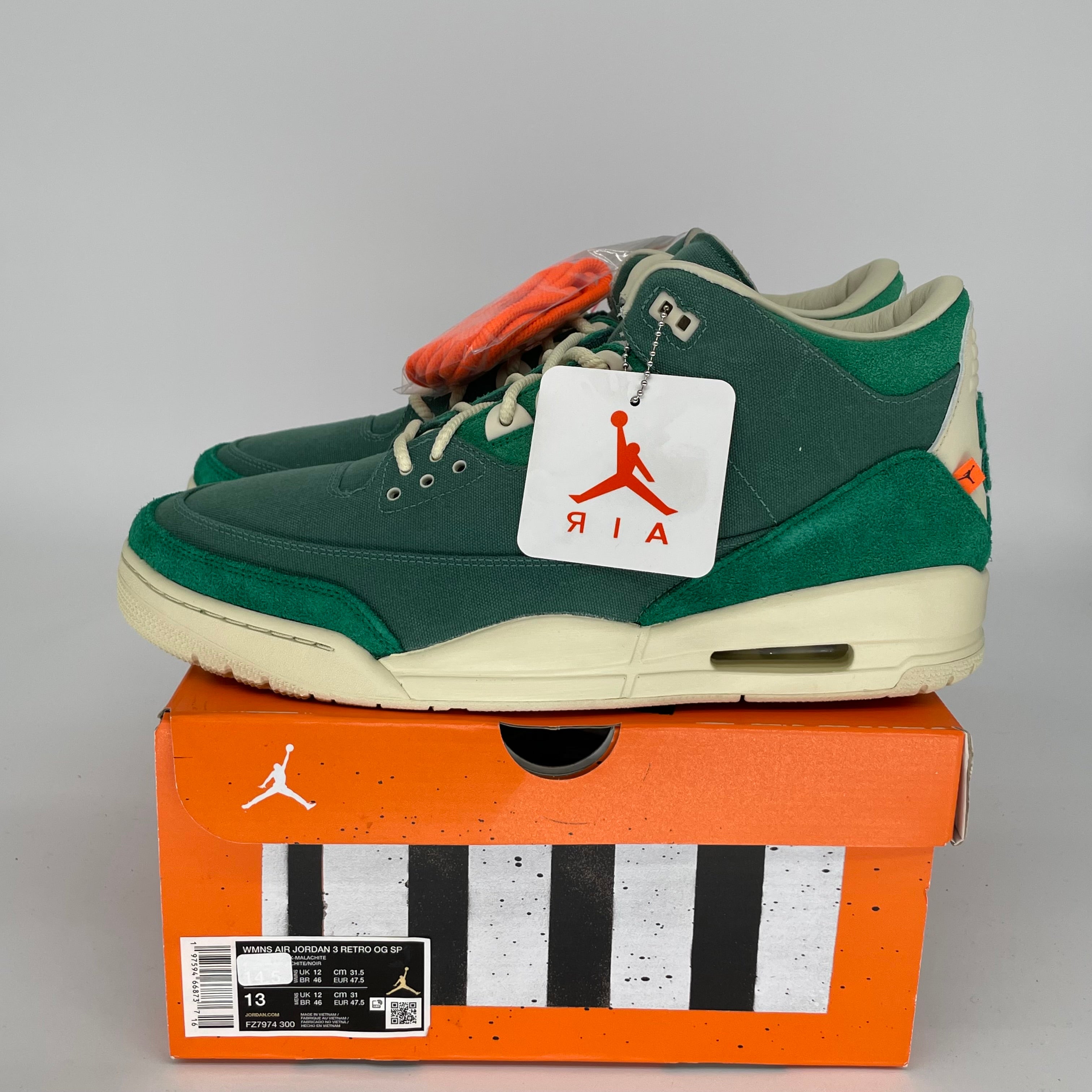 **Nike Air Jordan 3 Retro Nina Chanel Abney Bicoastal Women's Size 13/14.5W Sneakers FZ7974-300 – Stylish & Comfortable for Casual Wear, Street Fashion & Sneaker Collectors**