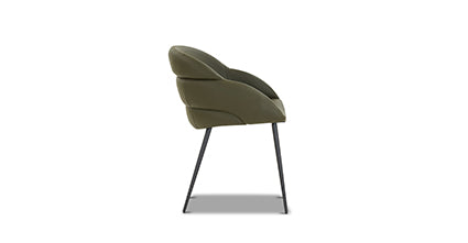 Como Dining Chair - Modern Wooden Dining Chairs Set of 2, Mid-Century Style Kitchen Chairs with Upholstered Seat - Perfect for Dining Room, Kitchen, Breakfast Nook & Home Office