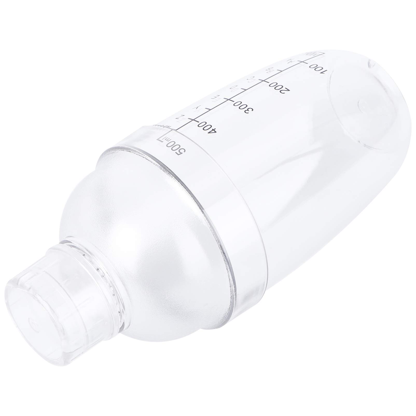 Cabilock Clear Glass Shaker Tea Pot - Cocktail Mixing Cup, Milk Mixer Bottle, Hand Drink Mixer for Wine, Cocktails, Milk Tea - Anti-Scalding, Durable Plastic & Glass Drinkware - Perfect for Home Bars, Coffee Shops, and Tea Parties