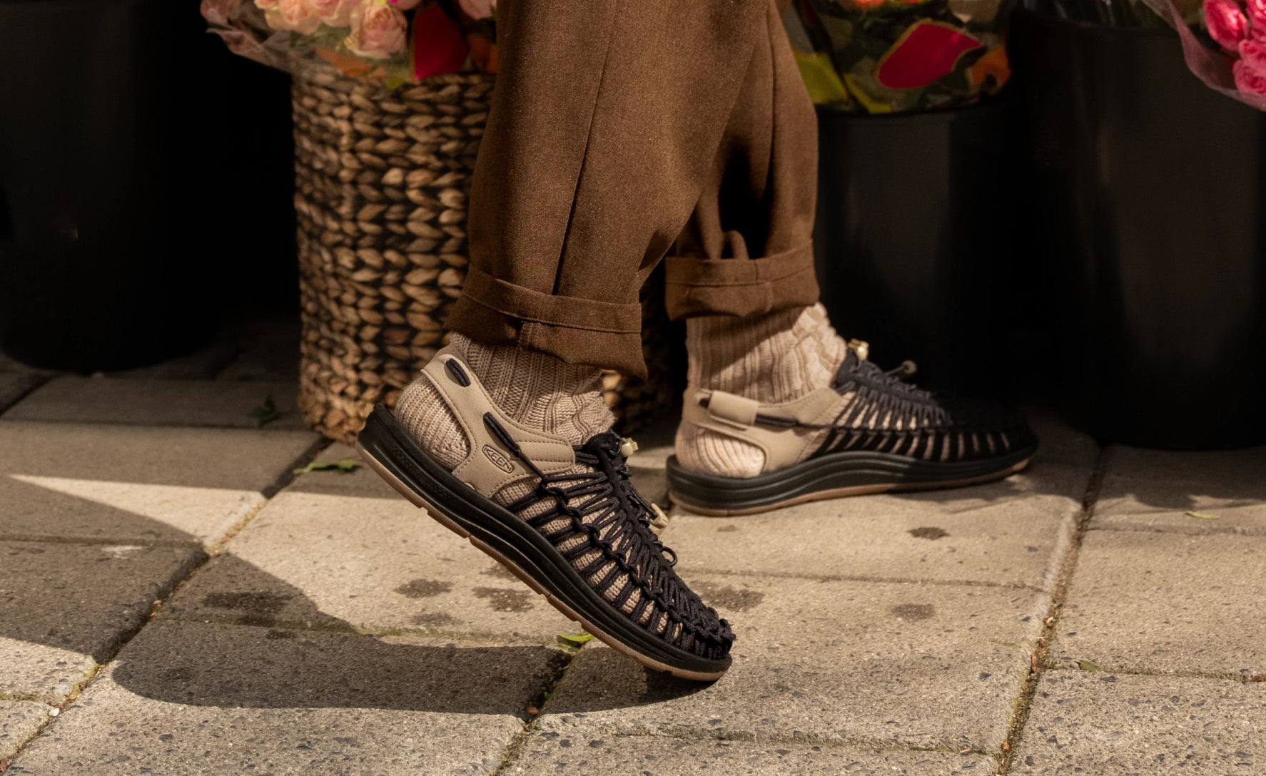 UNEEK Men's Sneakers - Black/Plaza Taupe Color | Lightweight Breathable Walking Shoes for Men | Perfect for Gym, Running & Casual Wear