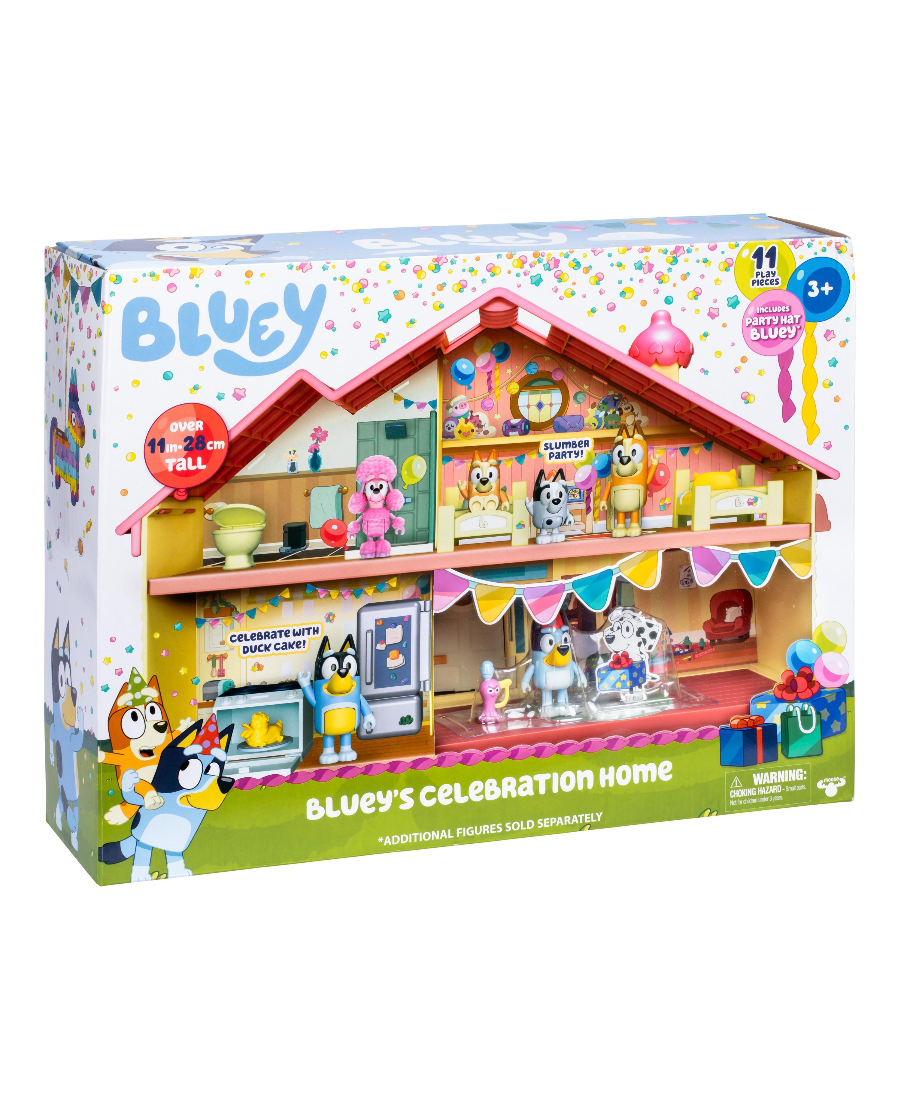 Bluey Celebration House S11 - Interactive Playhouse for Kids, Perfect for Birthday Parties & Indoor Playtime | Official Licensed Bluey Toy