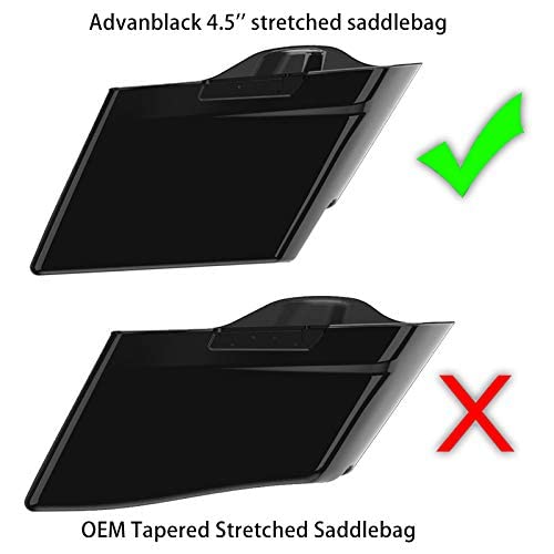 2014+ Harley Touring FLH Motorcycle Side Covers & Stretched Panels Skirt - Unpainted Replacement Parts for Road Glide, Street Glide & Electra Glide - Enhance Style & Protection
