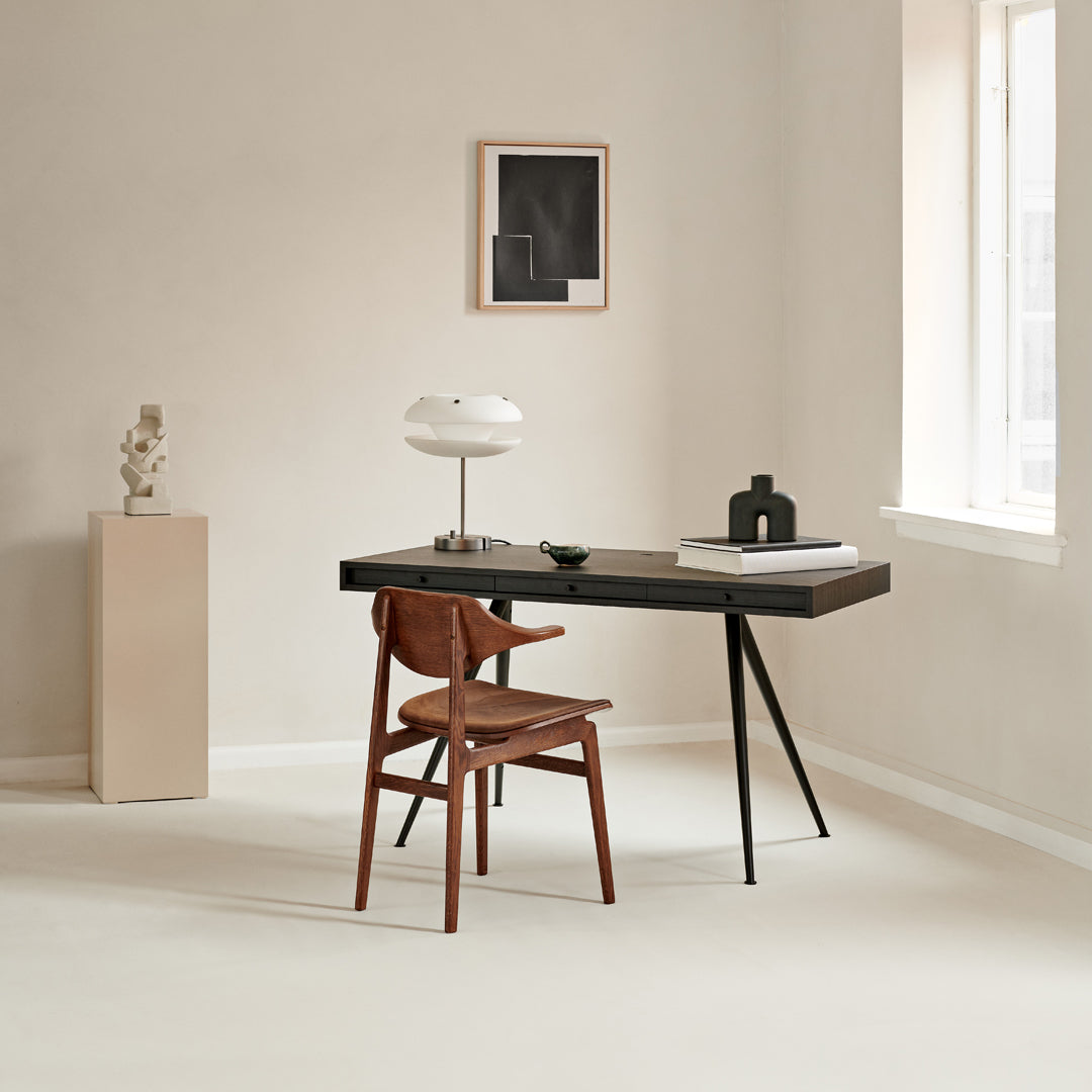 Kristian Sofus Hansen & Tommy Hyldahl JFK Desk - Mid-Century Modern Writing Desk for Home Office - Perfect for Small Spaces & Contemporary Interiors