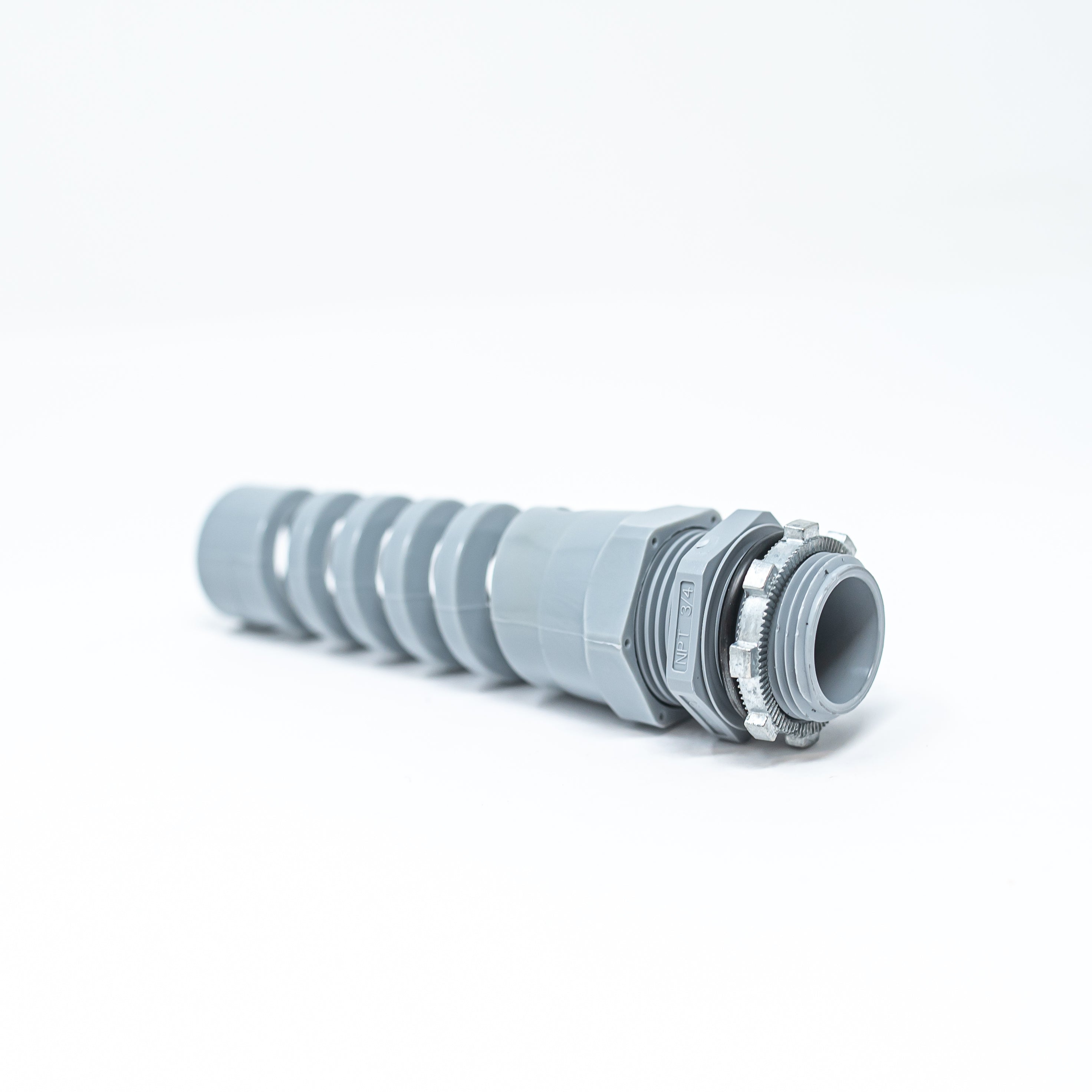 Heavy Duty Cord Grip with Pigtail Strain Relief - Secure Cable Protection for Industrial Equipment, Outdoor Lights & Power Tools (NEMA 4X Rated)