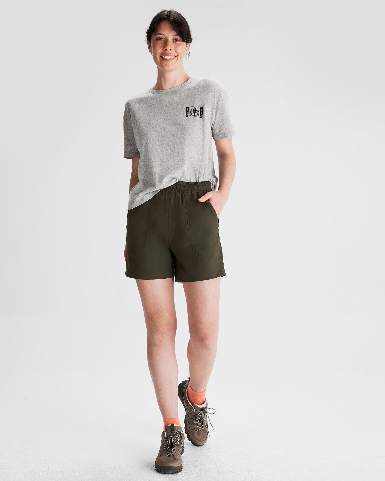 Women's Miro 5 Running Shorts - Breathable High-Waisted Athletic Shorts for Women, Dark Moss Green - Perfect for Jogging, Gym Workouts & Yoga