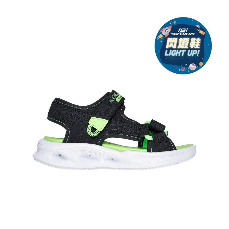 SOLA GLOW Women's Sandals - Comfortable Light-Up Shoes for Night Walking, Running, and Outdoor Activities (Style: 401673L/BKLM) - Perfect for Beach, Party, and Evening Events