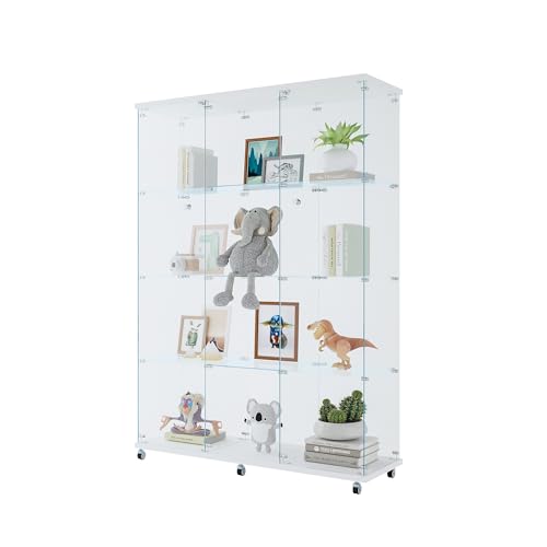 White, 4 Shelves, Double Door