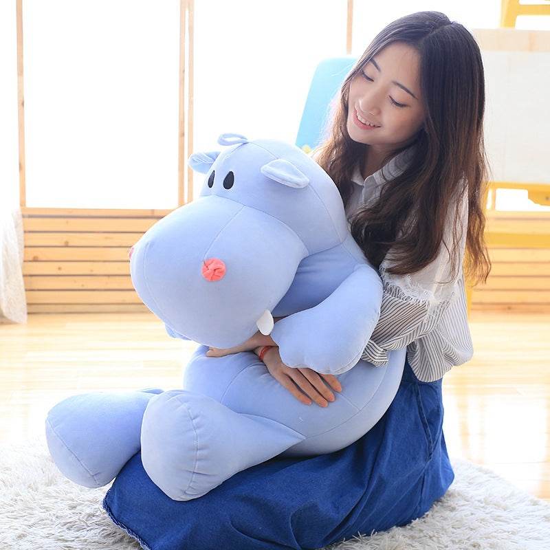 Hazel the Happy Hippo Plush Toy - Soft Stuffed Animal for Kids & Collectors | Perfect for Cuddling, Gifts & Nursery Decor