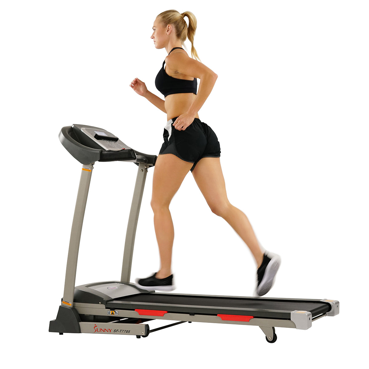 Foldable Portable Treadmill with 15% Incline & Shock Absorption - Smart Bluetooth App Connectivity for Home Gym & Small Spaces - Perfect for Walking, Jogging & Apartment Workouts