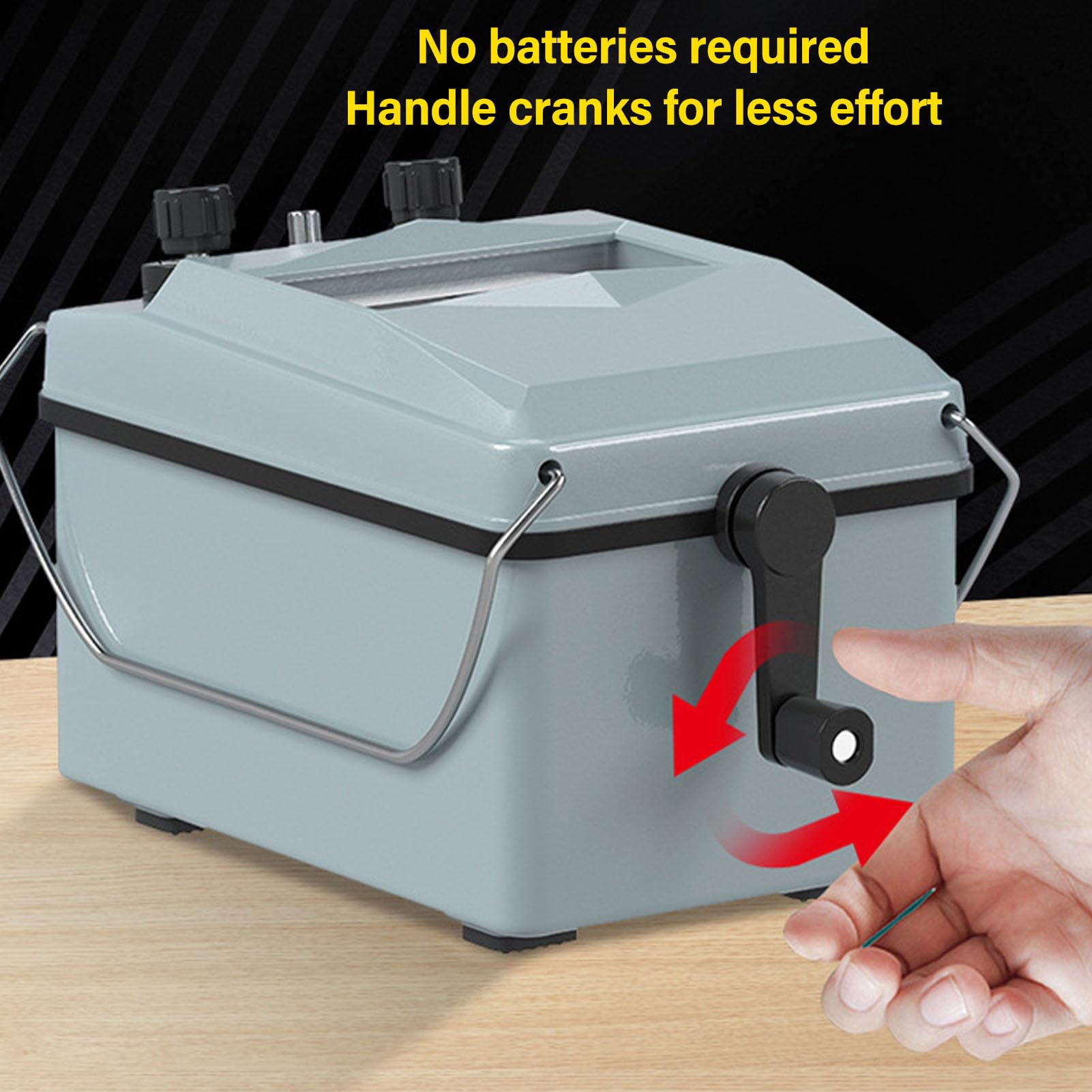 2500V Insulation Tester with Large Dial & Flexible Pointer - Aluminum Shell Megohmmeter with Carry Handle - Perfect for Home Appliance Repair, Electrical Maintenance & Industrial Safety Testing
