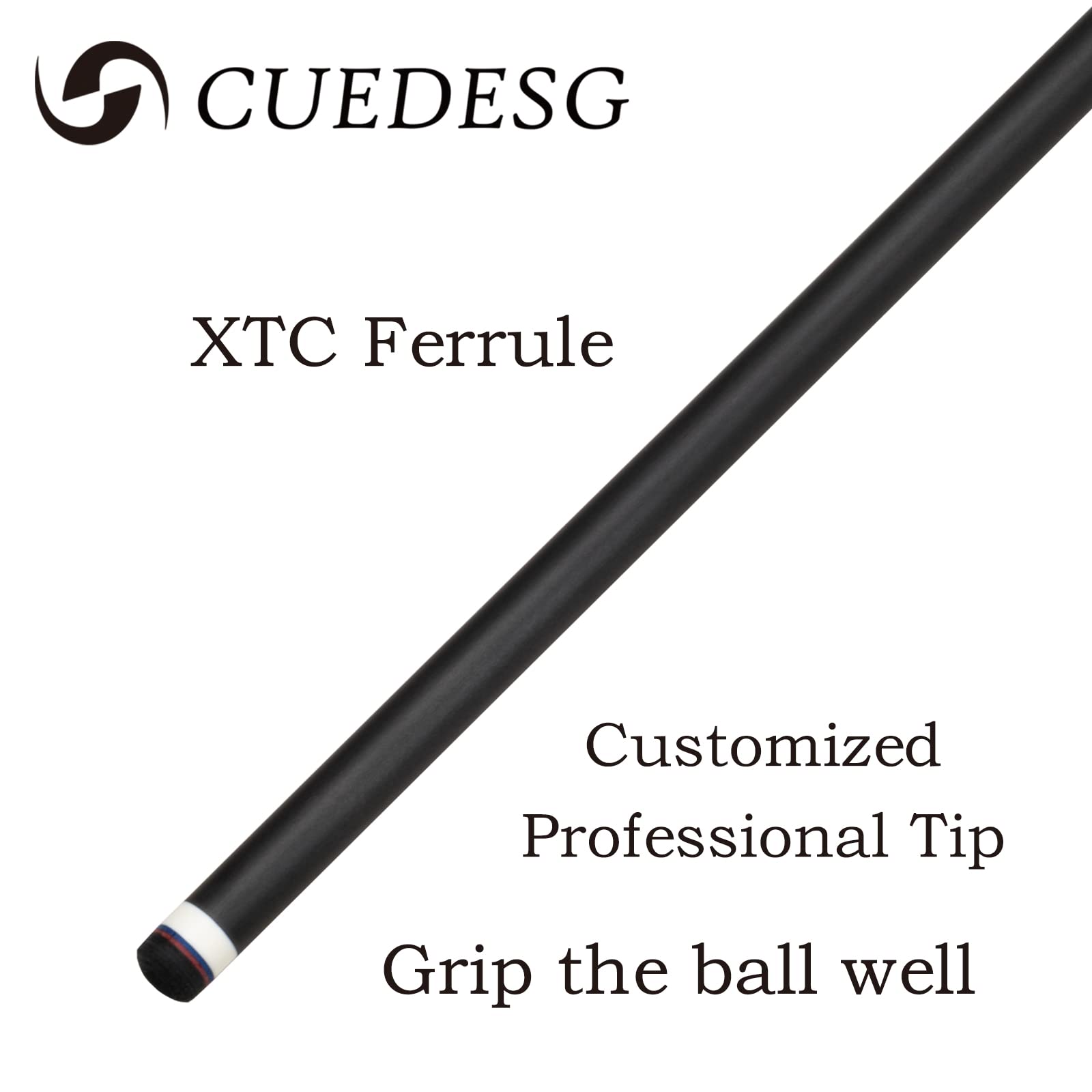 Premium Carbon Fiber Pool Cue Stick - 10.5mm/11.8mm/12.5mm Low Deflection Shaft - Professional Billiard Cue with Protective Case - Perfect for Tournament Play & Home Pool Tables