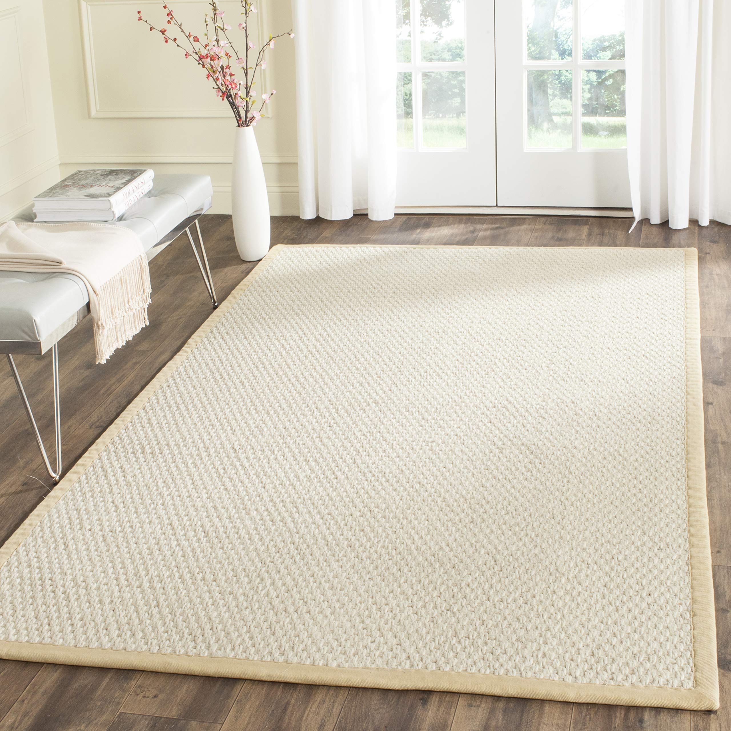 SAFAVIEH Natural Fiber Collection 5' x 8' Greek Key Sisal Area Rug - Eco-Friendly, Durable & Easy Care for High Traffic Living Room, Bedroom, Office - Perfect for Boho, Farmhouse & Coastal Decor (NF462A)