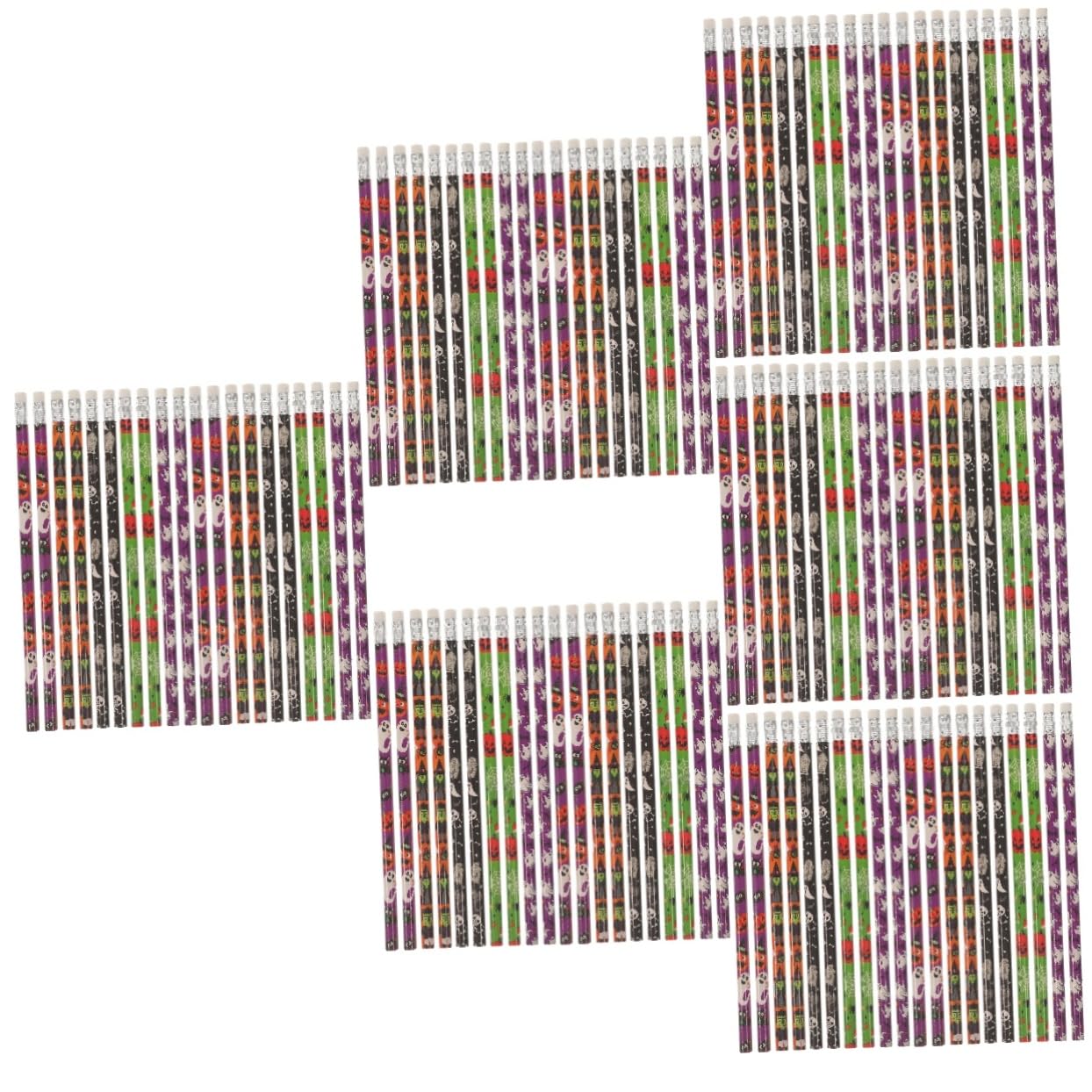 NUOBESTY 300 Pcs Halloween Bat Pencils - Bulk Halloween Party Favors, Spooky School Supplies for Trick or Treat, Classroom Prizes & DIY Lantern Decorations