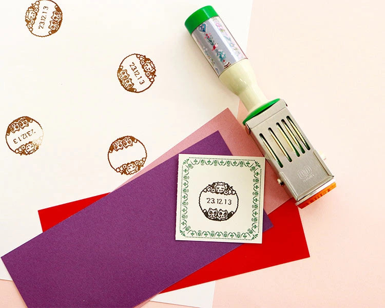 Yumi Kitagishi Rotating Date Stamp - Premium Hobonichi Planner Accessories for Journaling, Scrapbooking & Office Organization