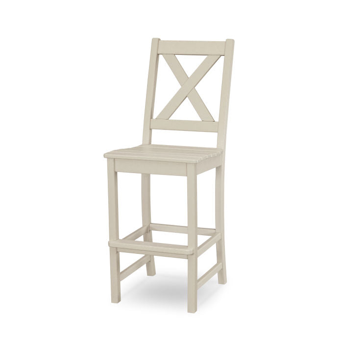 POLYWOOD Braxton Bar Side Chair - Weather-Resistant Outdoor Dining Chair for Patio, Deck, or Poolside - Perfect for Entertaining and Relaxing