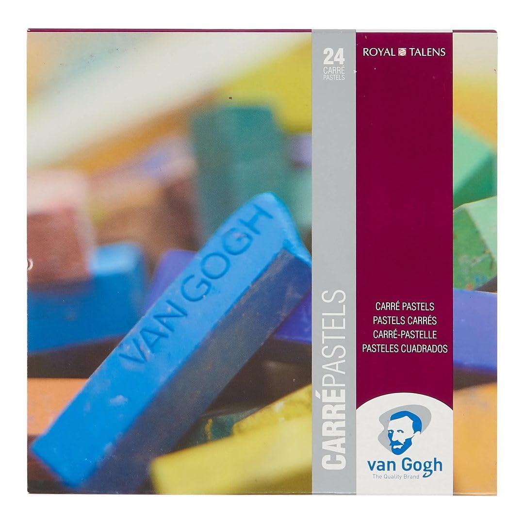 Van Gogh 24-Color Soft Pastel Set - Premium Artist Chalk Pastels for Drawing & Sketching | Ideal for Professional Artists, Students & DIY Craft Projects