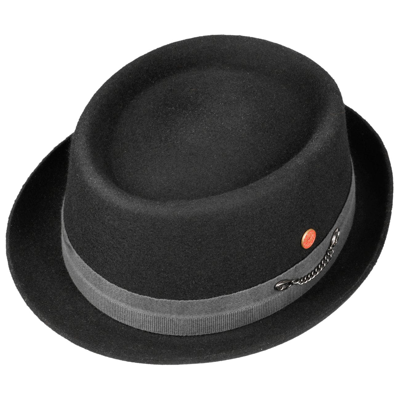 Mayser Gareth Soft Pork Pie Wool Hat for Men - Stylish Winter Fedora for Casual Outfits & Outdoor Events