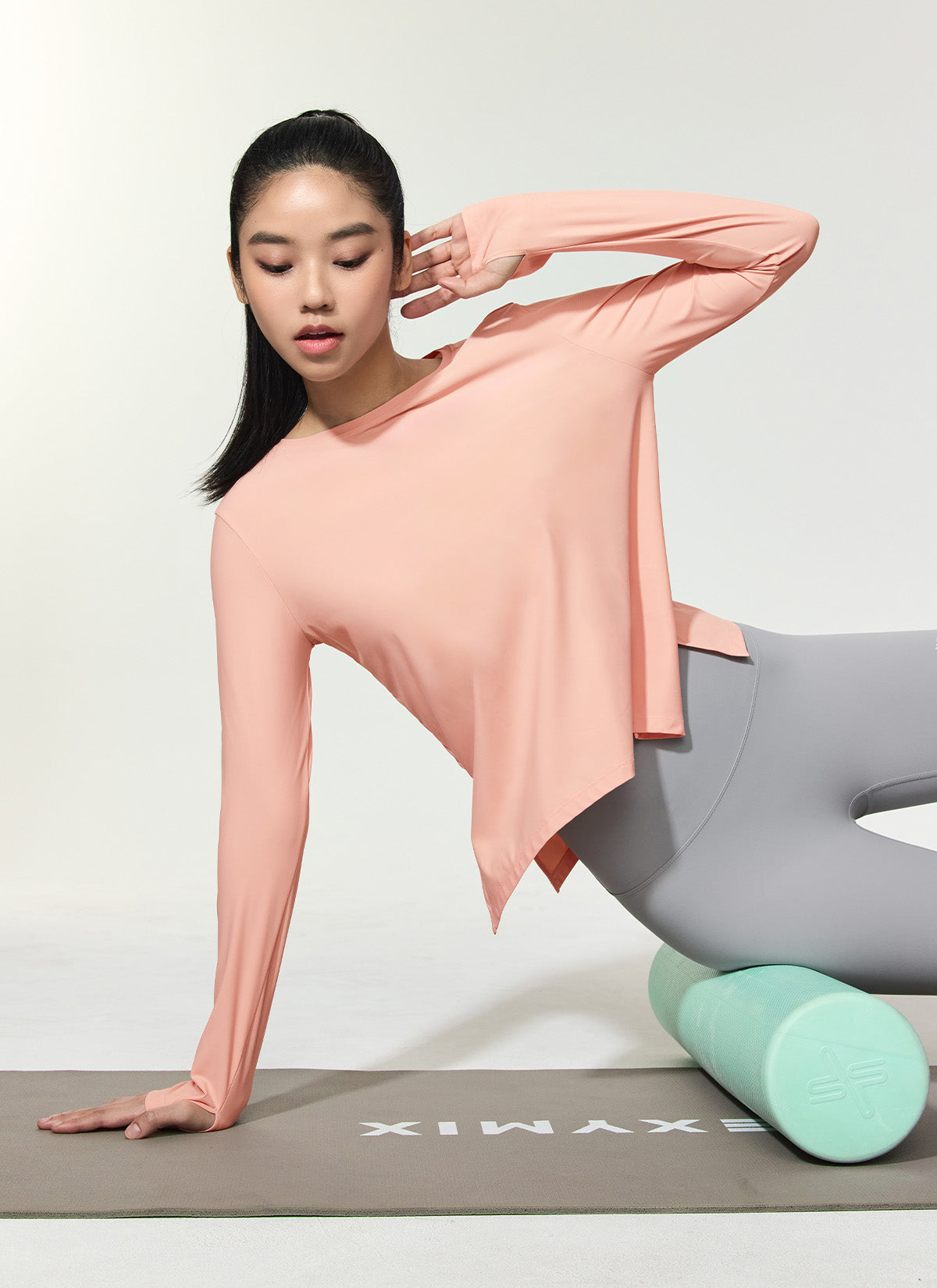 Breathable Cooling Tricot Boat Neck Long Sleeve Shirt for Women - Perfect for Yoga, Running & Summer Outdoor Activities