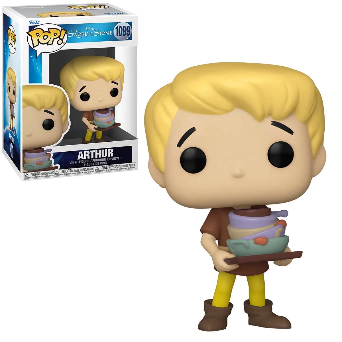 Funko POP Disney: Sword in The Stone - Arthur [Wart] Vinyl Collectible Figure with Protector Case, 3.75