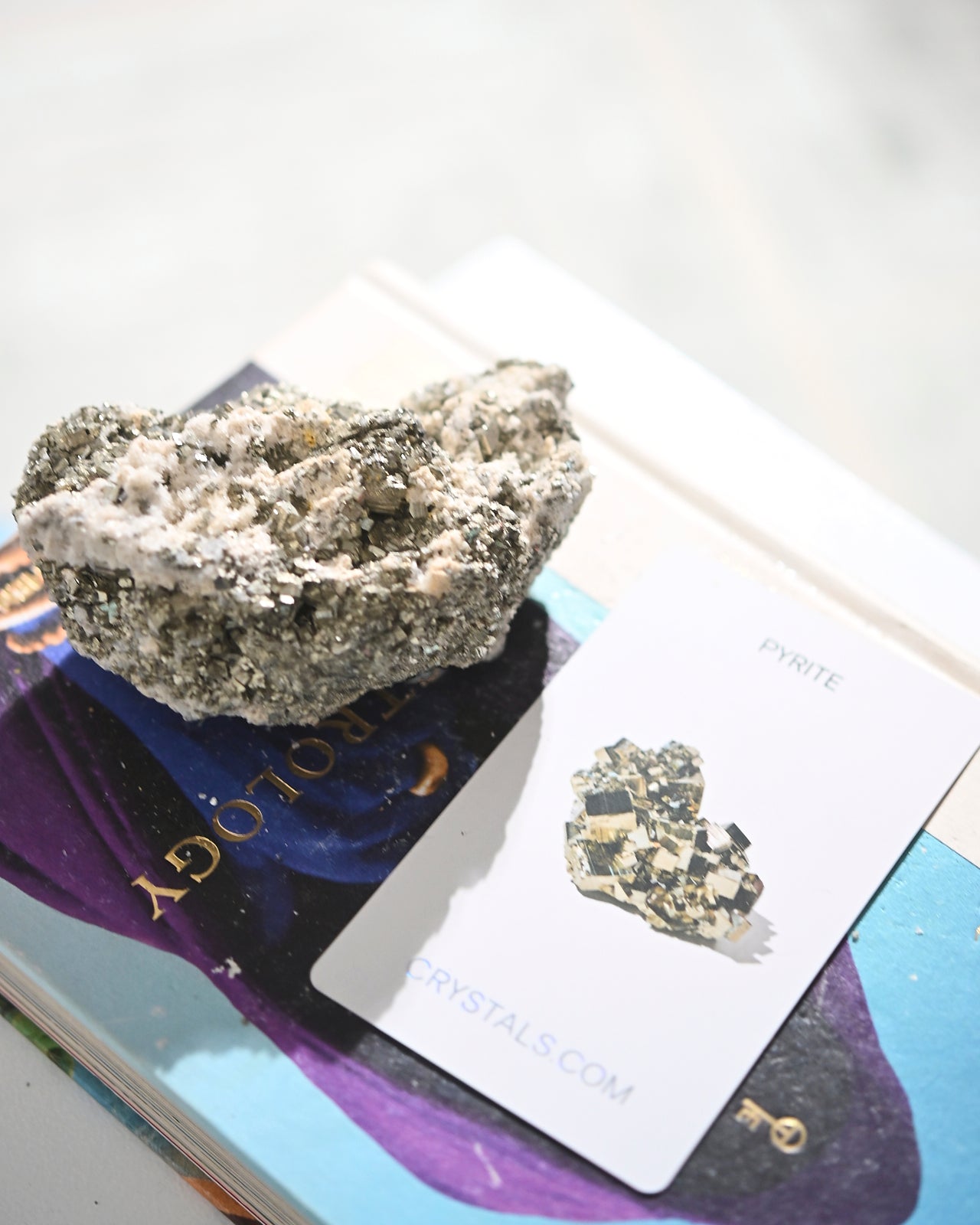 Natural Pyrite and Quartz Crystal Cluster - Healing Stones for Meditation, Reiki, and Home Decor | Spiritual Gifts & Energy Crystals for Yoga, Feng Shui, and Office Desk Display
