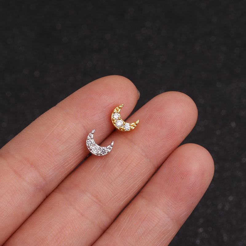 16G Surgical Steel Conch Stud Earrings, Helix Stud Earrings - Hypoallergenic Body Jewelry for Cartilage Piercing | Perfect for Everyday Wear & Special Occasions