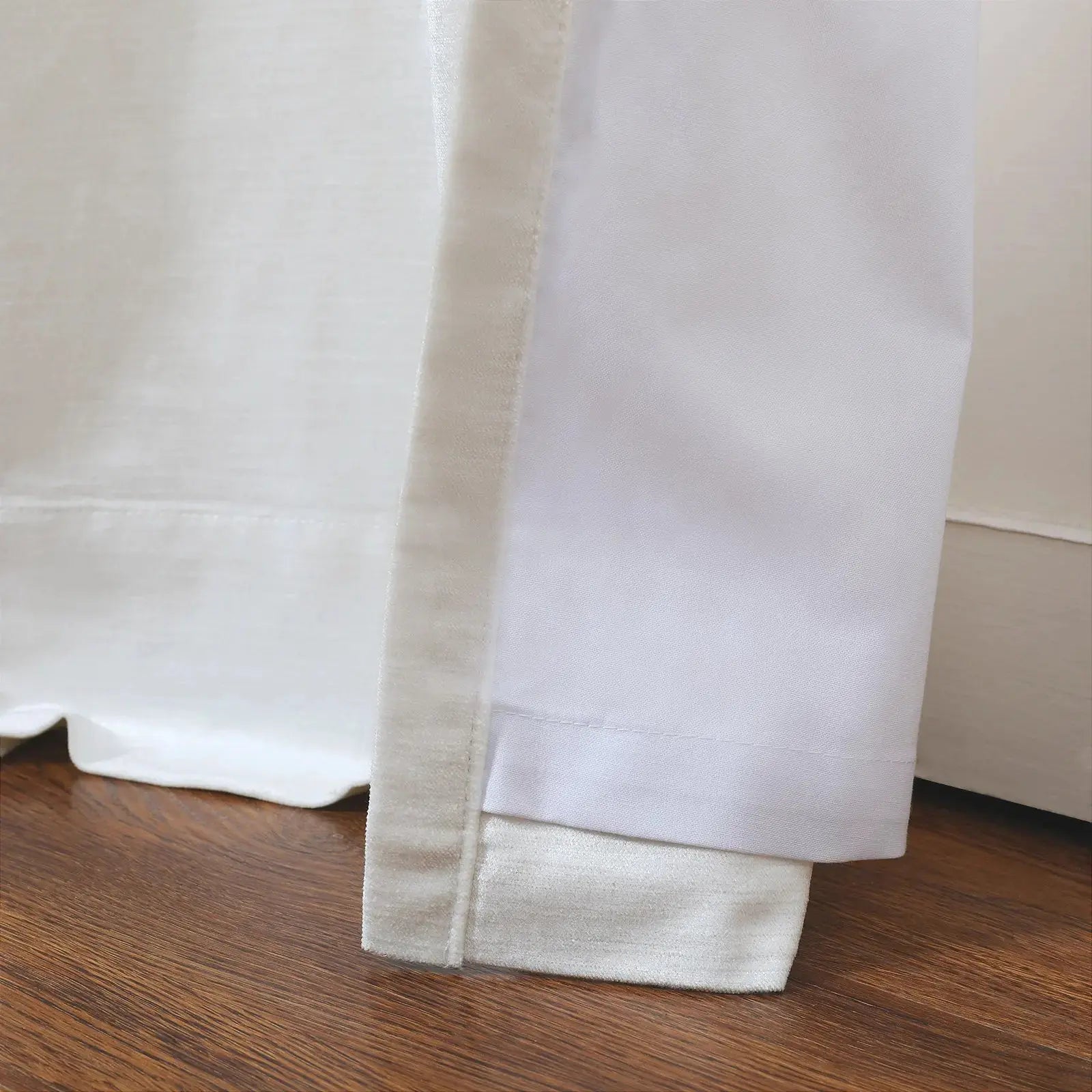 Luxury Veda Luster Cotton Velvet Pleated Curtains - Blackout Drapes for Living Room, Bedroom & Home Decor | Soft & Elegant Window Treatments for Enhanced Privacy & Light Control