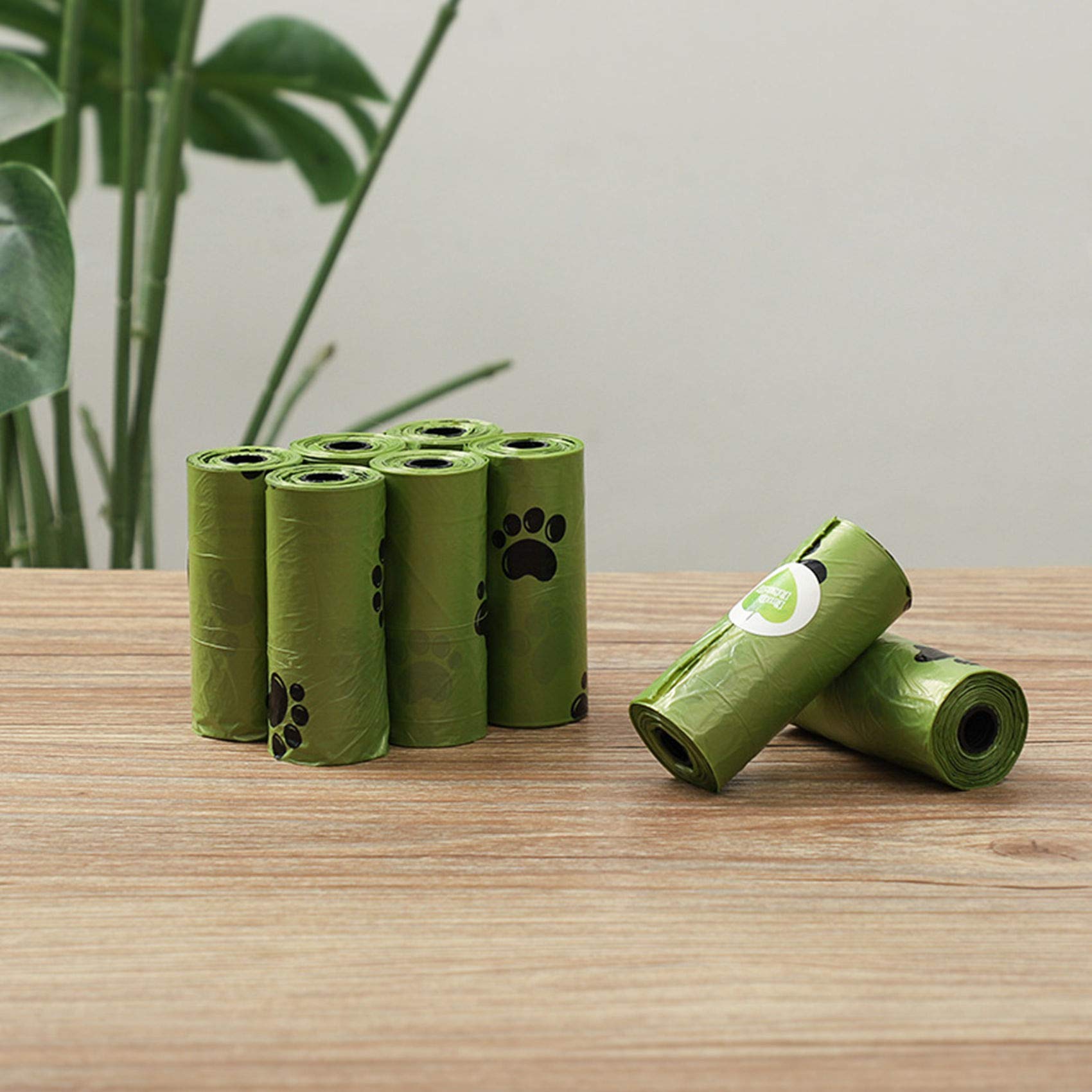 Eco-Friendly Dog Poop Bags with Dispenser & Leash Clip - 360 Biodegradable Waste Bags (24 Rolls) for Easy Cleanup During Walks, Park Visits & Travel