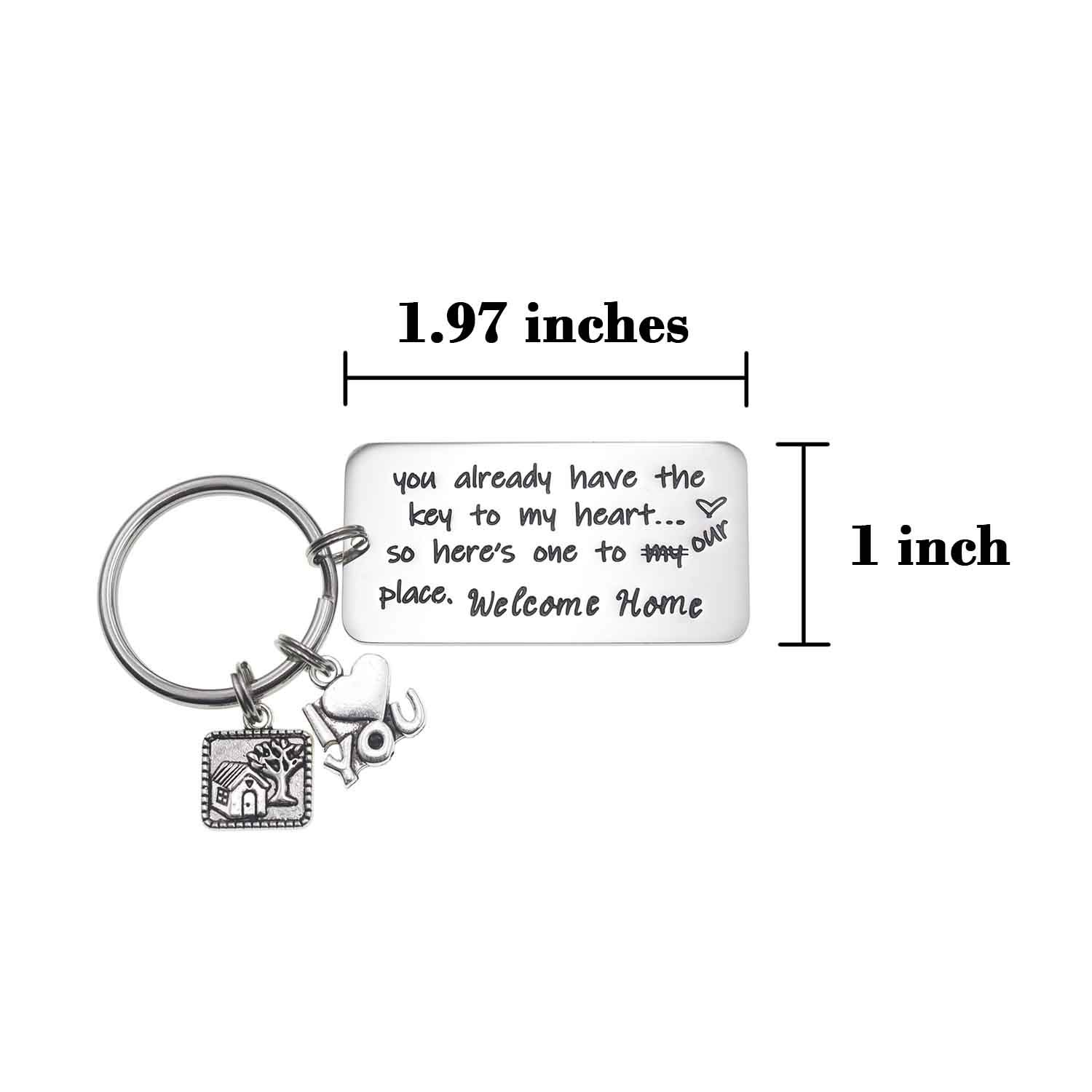 2023 Best Housewarming Gifts for New Homeowners - Elegant House Keychain Set - Perfect for Housewarming Parties, New Home Gifts & Welcome Presents - Ideal for Couples, Friends & Family Moving into New Homes