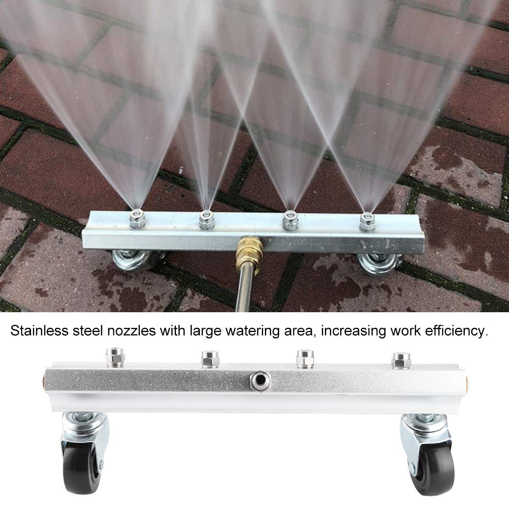 Under Car Washer - High Pressure Cleaner Nozzle for Undercarriage Cleaning | 1/4 Inch Stainless Steel Commercial Vehicle Wash Tool | Perfect for Road Dirt, Mud, and Terraces | Ideal for Trucks, SUVs, and Off-Road Vehicles